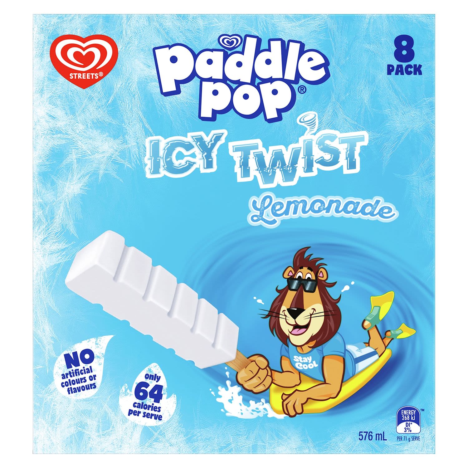 Paddle Pop Ice Confection Lemonade