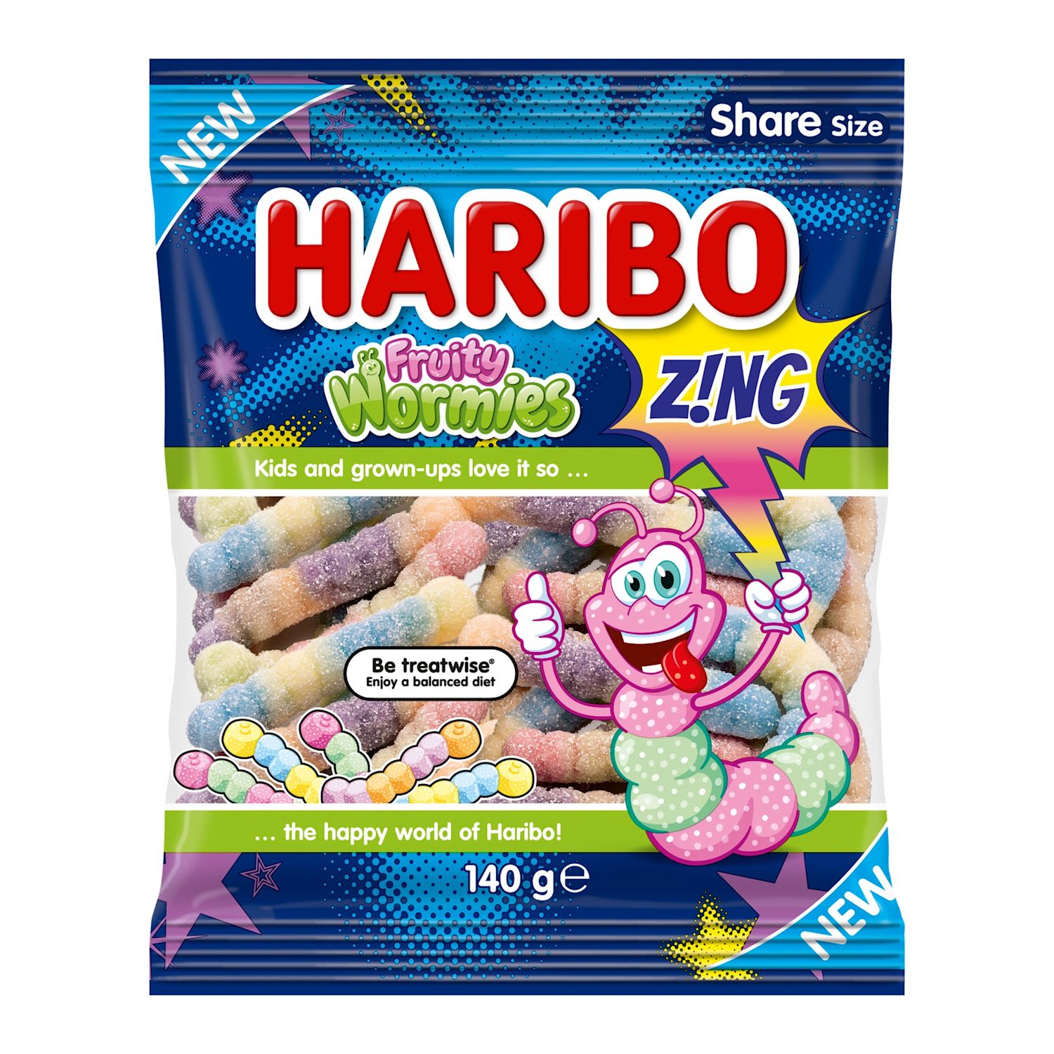 Haribo Confectionery Fruity Wormies 