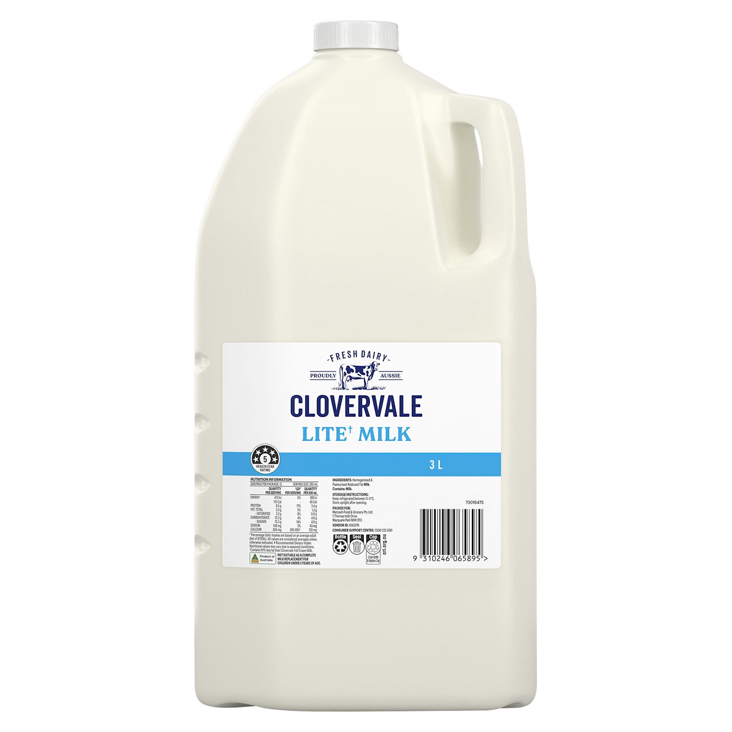 Clovervale Milk Lite 