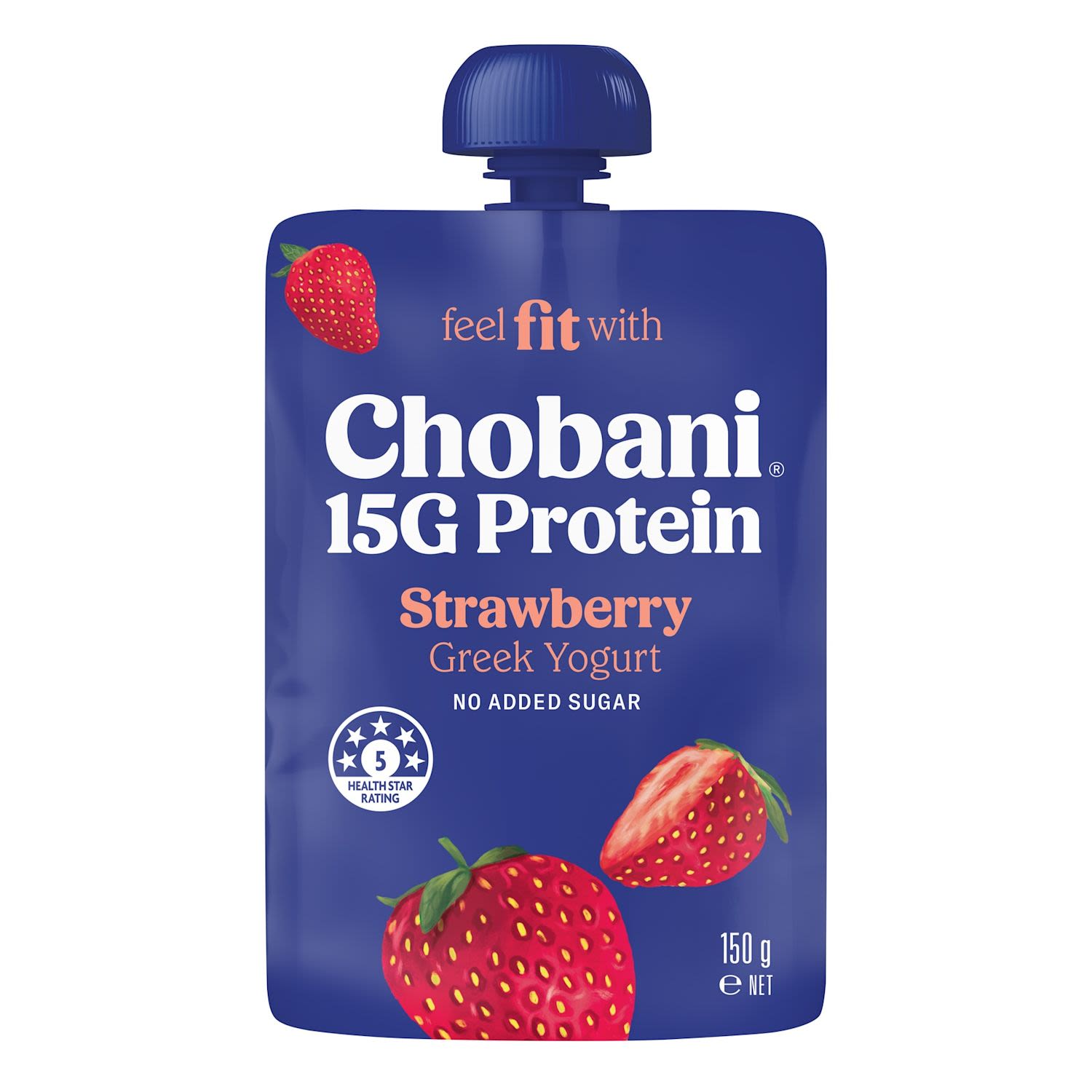 Chobani Fit Greek Yogurt Strawberry Pouch