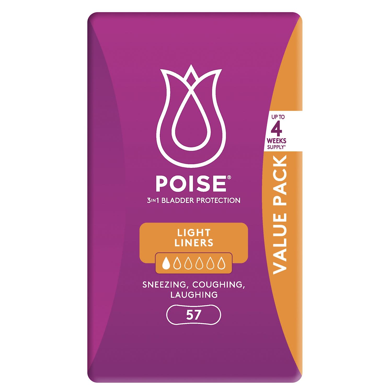 Poise Adult Care Liners Light 