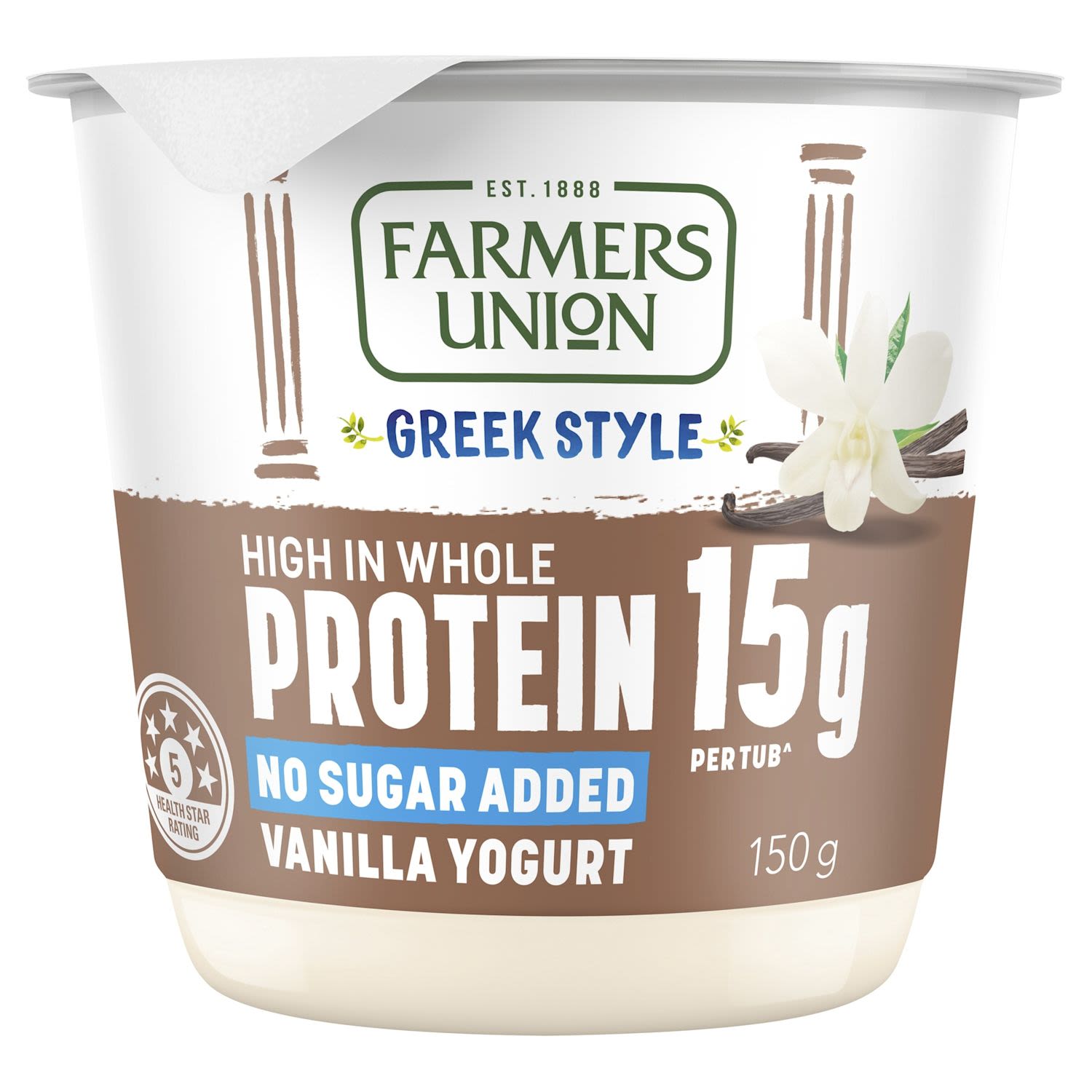 Farmers Union Greek Style High Protein Vanilla Yogurt