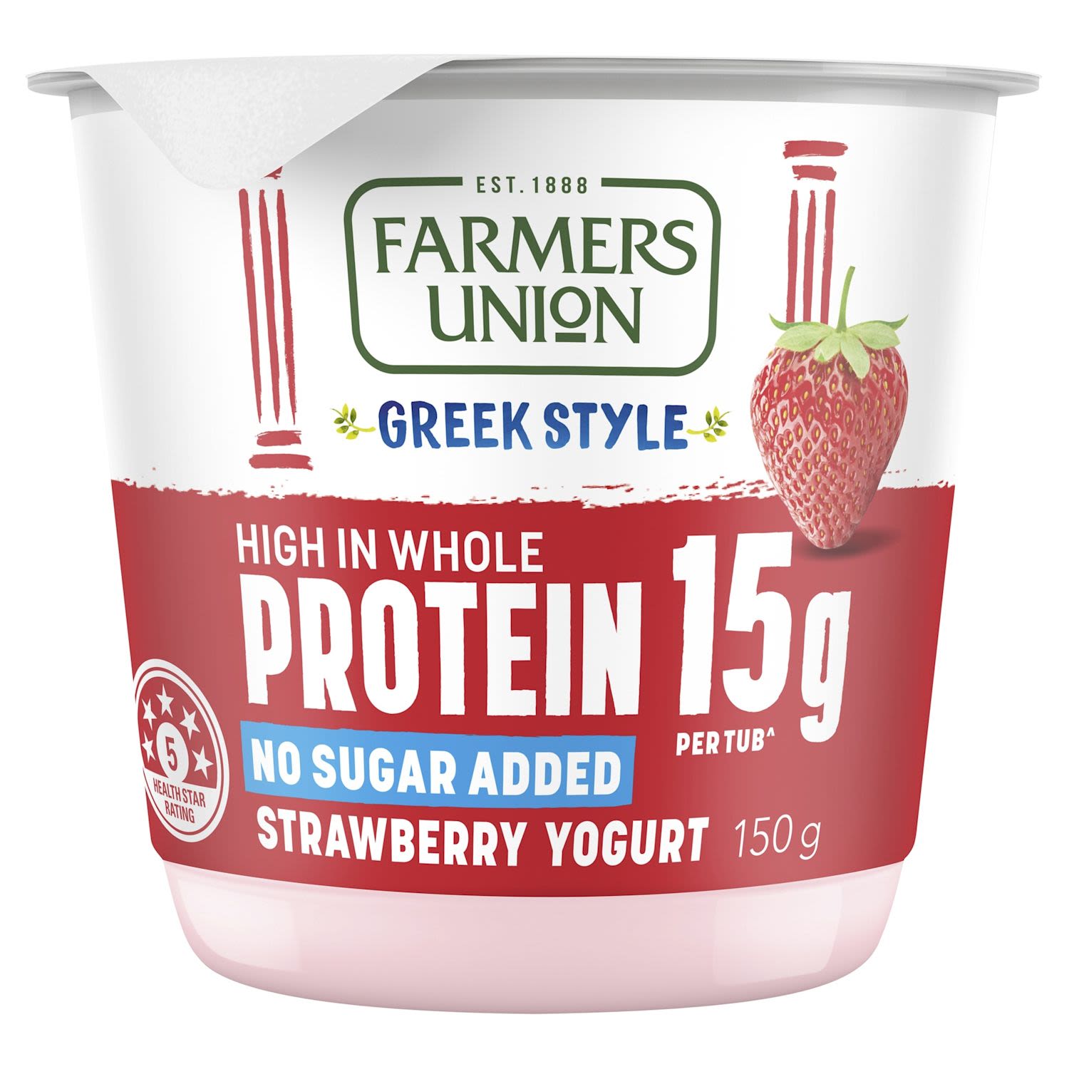 Farmers Union Greek Style High Protein Strawberry Yogurt