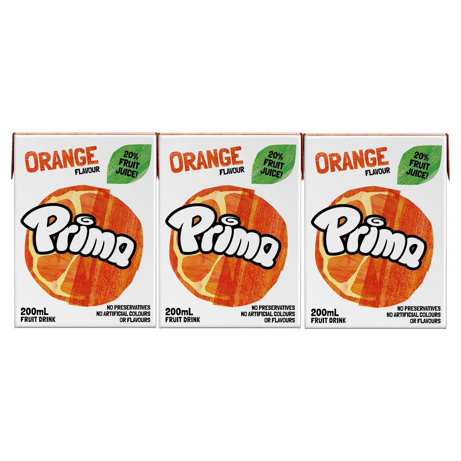 Prima Orange Fruit Drink Multipack 200ml