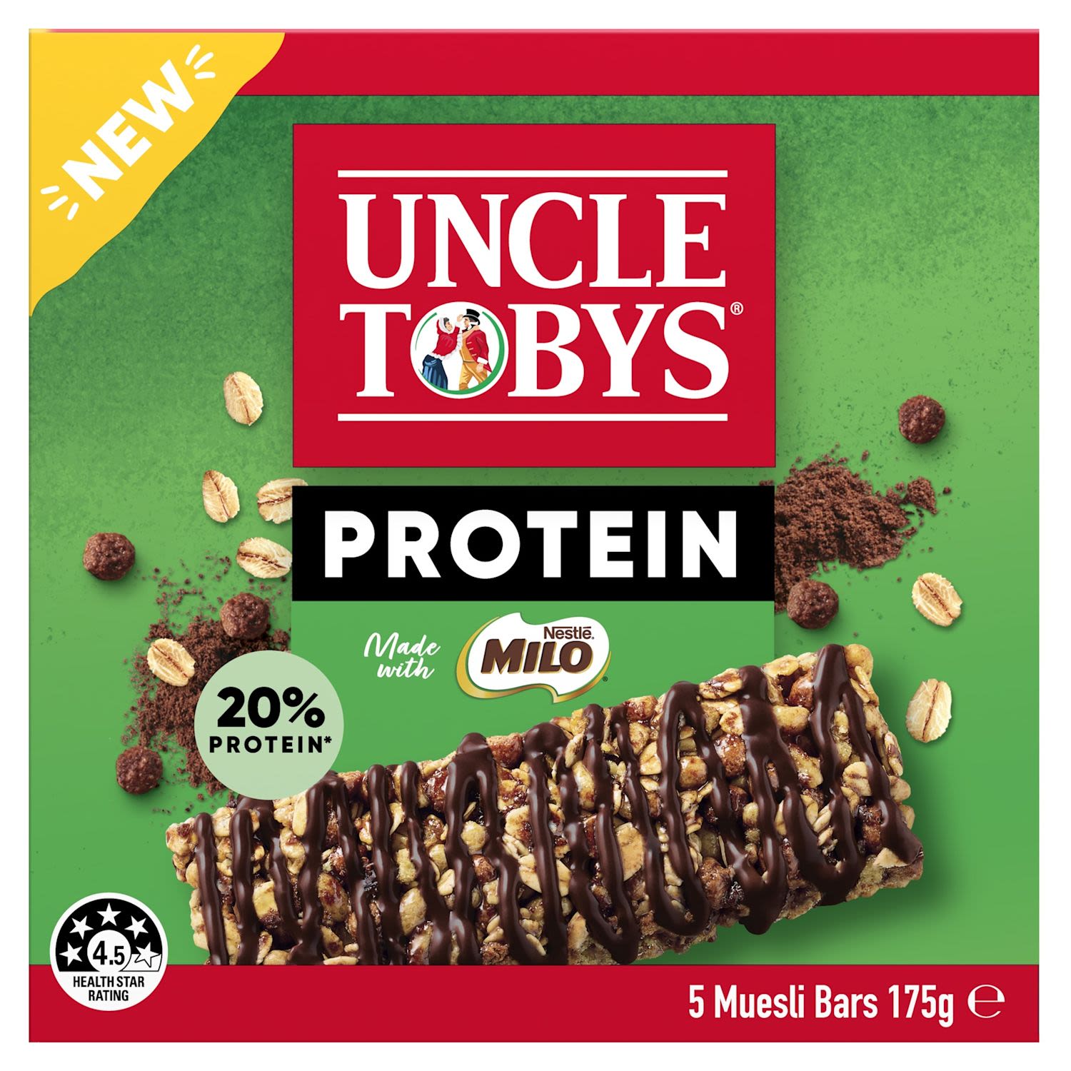 Uncle Tobys Muesli Bar Protein Milo Muesli Bar