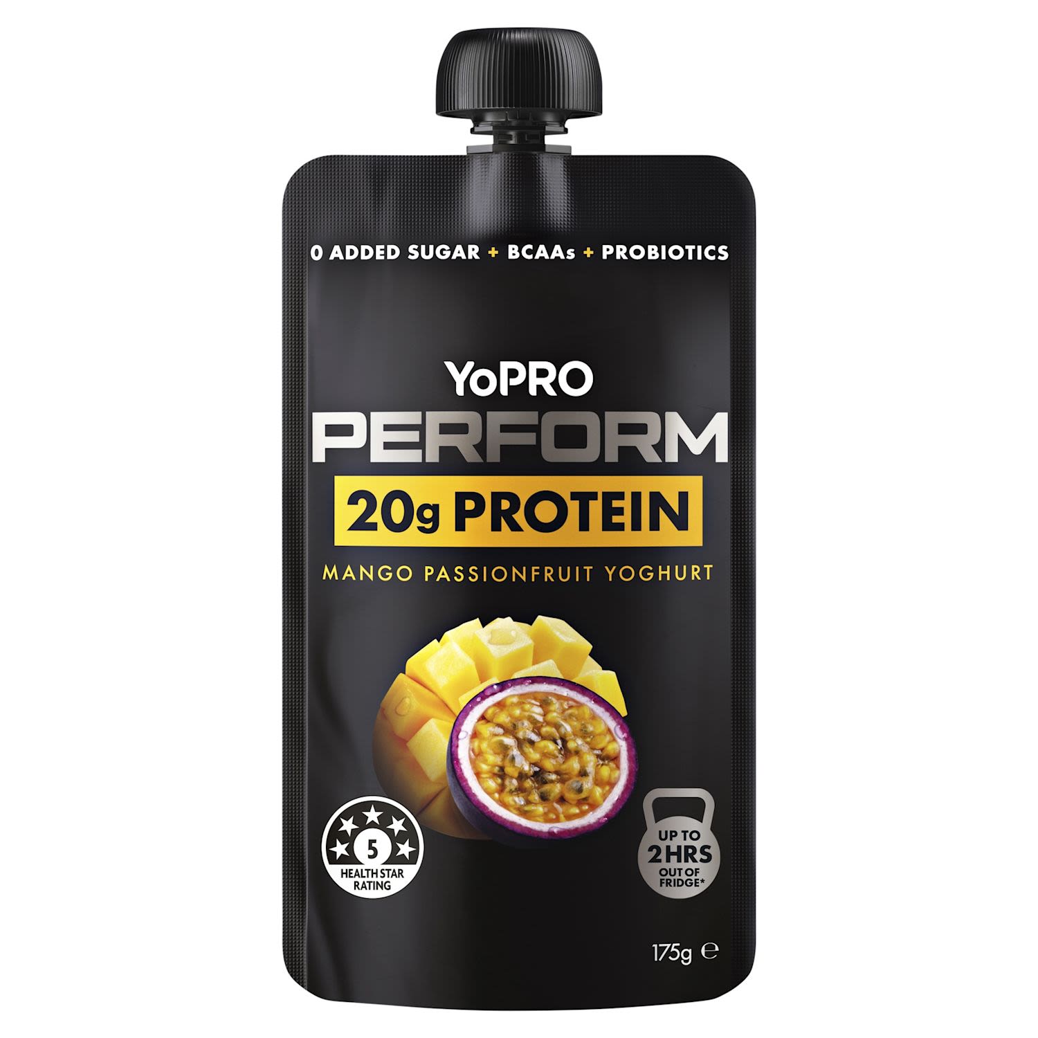YoPRO Perform Yoghurt Mango Passionfruit Pouch 