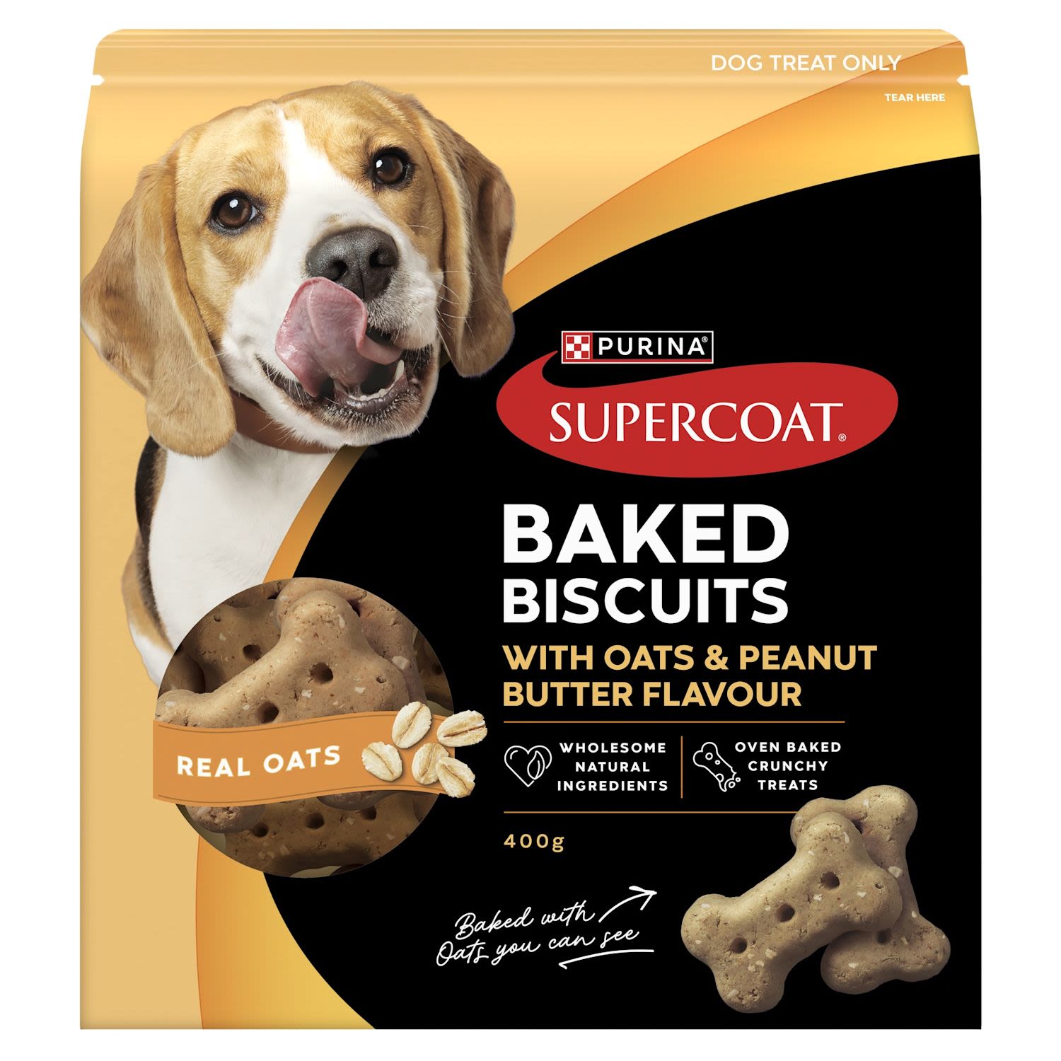 SUPERCOAT Baked Biscuits Peanut Butter & Oats