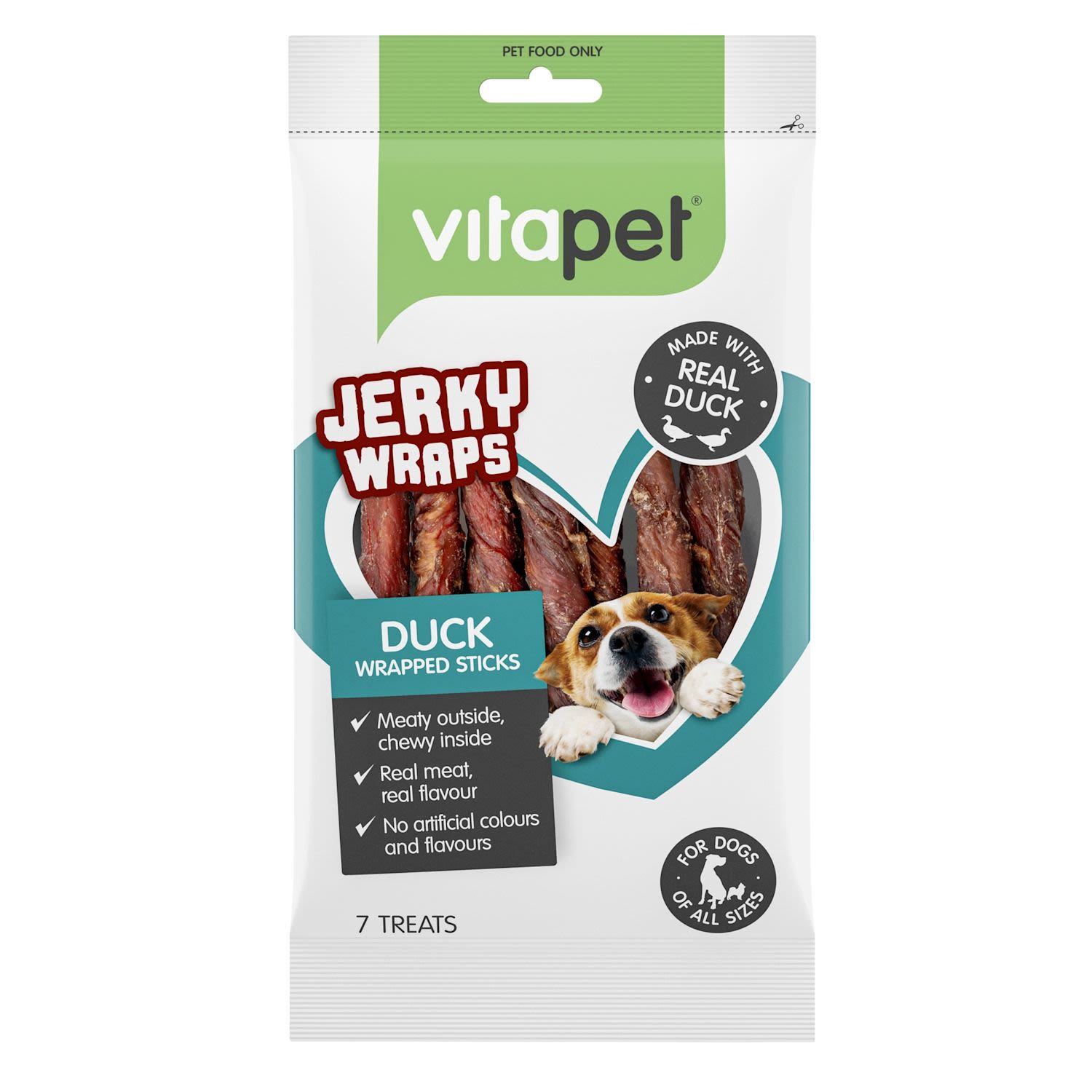Vitapet Treats Jerky Wrap Double Duck Sticks