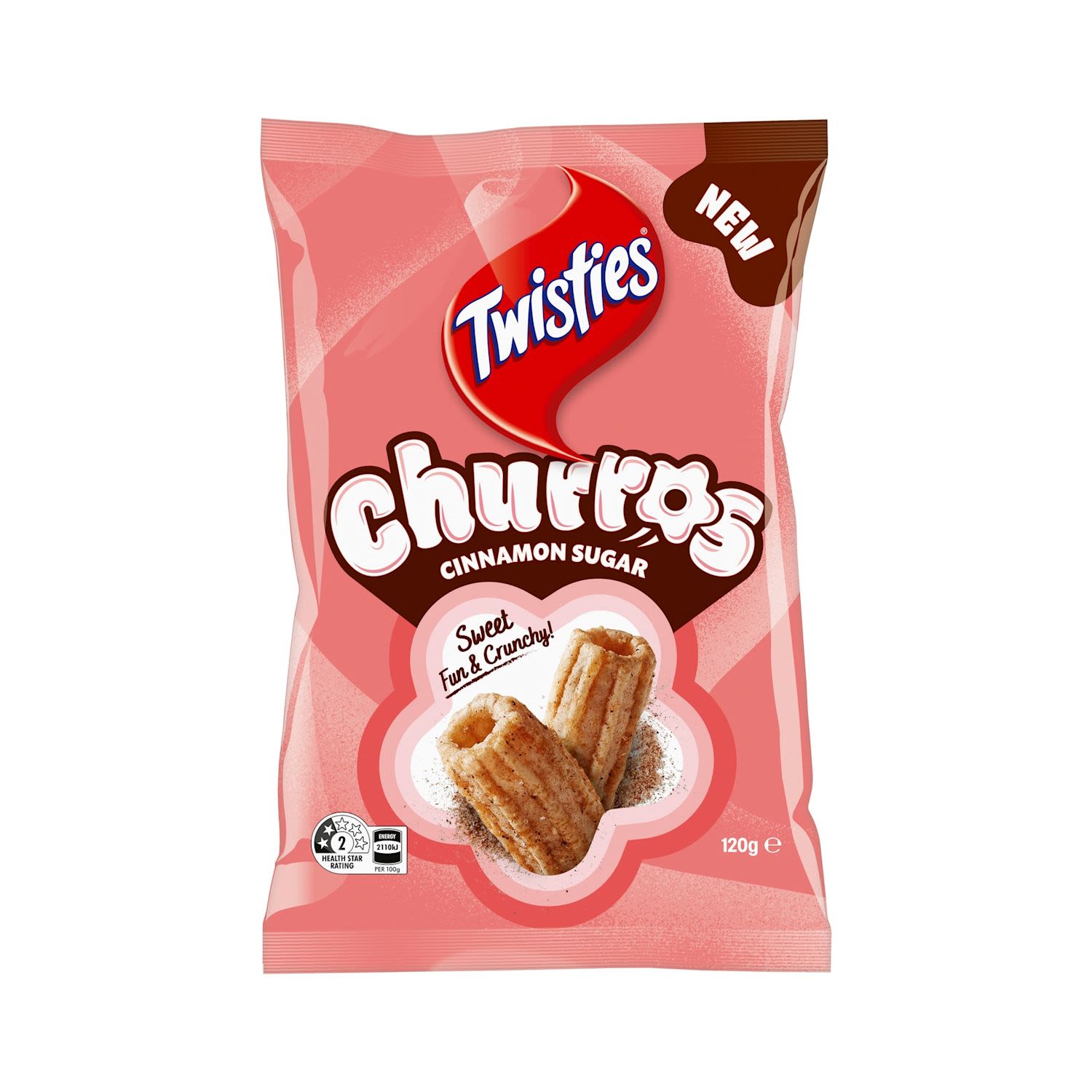 Twisties Churros Cinnamon Sugar Flavoured Snacks