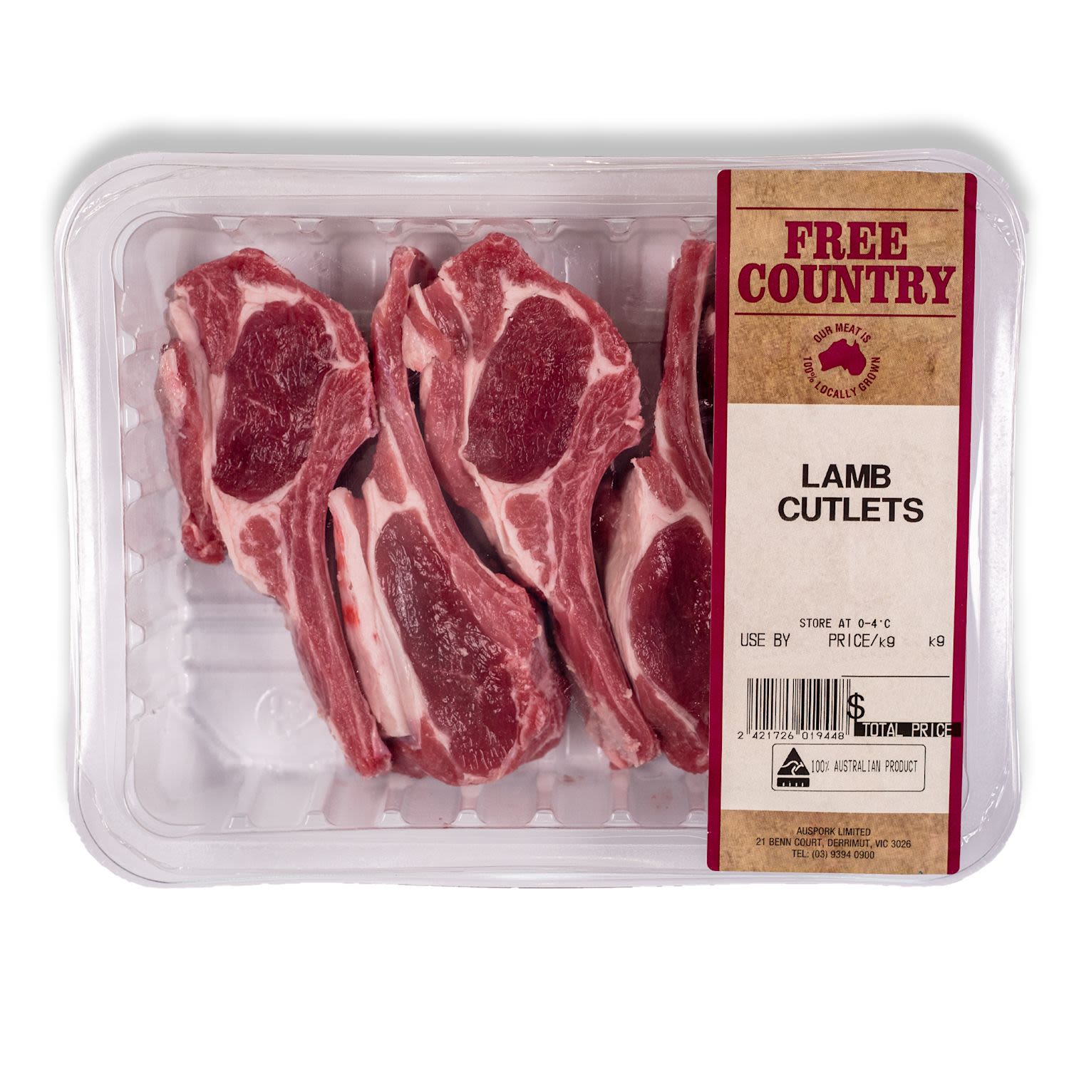 Free Country Lamb Cutlets