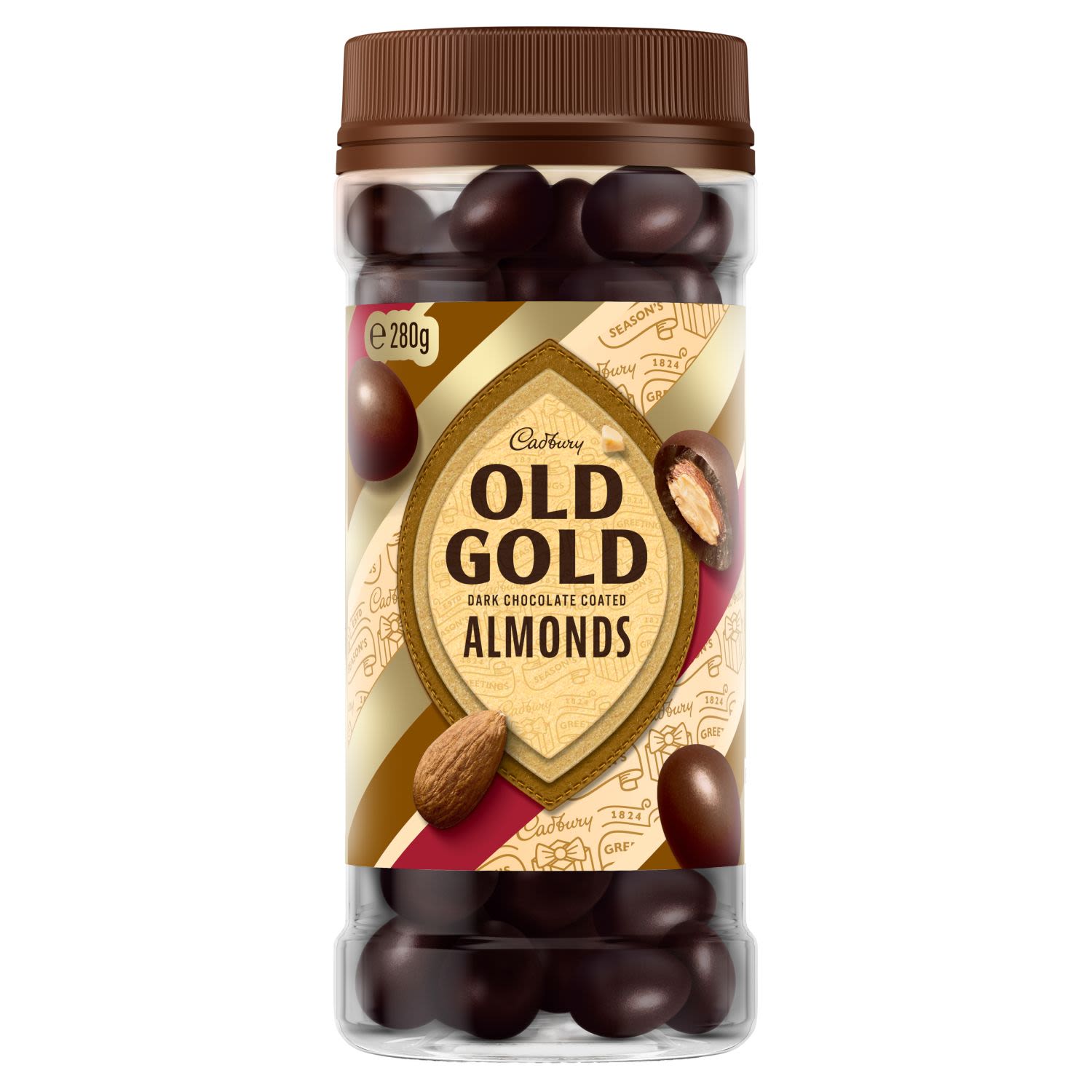 Cadbury Old Gold Dark Chocolate Coated Almonds, 280 Gram
