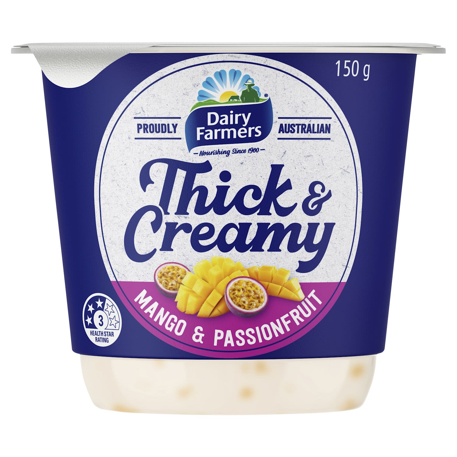 From Aussie farms for your family to enjoy - the Dairy Farmers brand has a rich heritage dating back to 1900.We’re proud to honour the generous spirit of our farming communities by continuing to bring high quality and nutritious dairy products across milk, flavoured yoghurt, flavoured milk and culinary products. Made with the generosity of the country, Dairy Farmers thick and creamy yoghurt has luscious fruit and bountiful helpings of milk and cream to enjoy with breakfast, as a snack or for dessert. It’s made in Victoria, Australia and is available in a range of flavours such as Strawberry, Mango & passionfruit, Vanilla, Lemon, Honey and Fig to limited edition provenance flavours such as Apricot & Vanilla and Plum & Honey. Choose dairy farmers and help us partner with the Australian dairy community.
<br /> <br />
