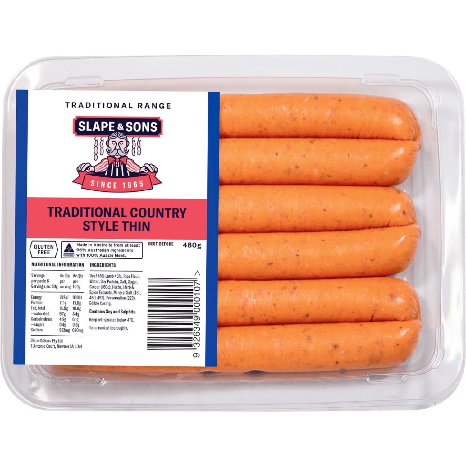Slape & Sons Traditional Country Style Thin