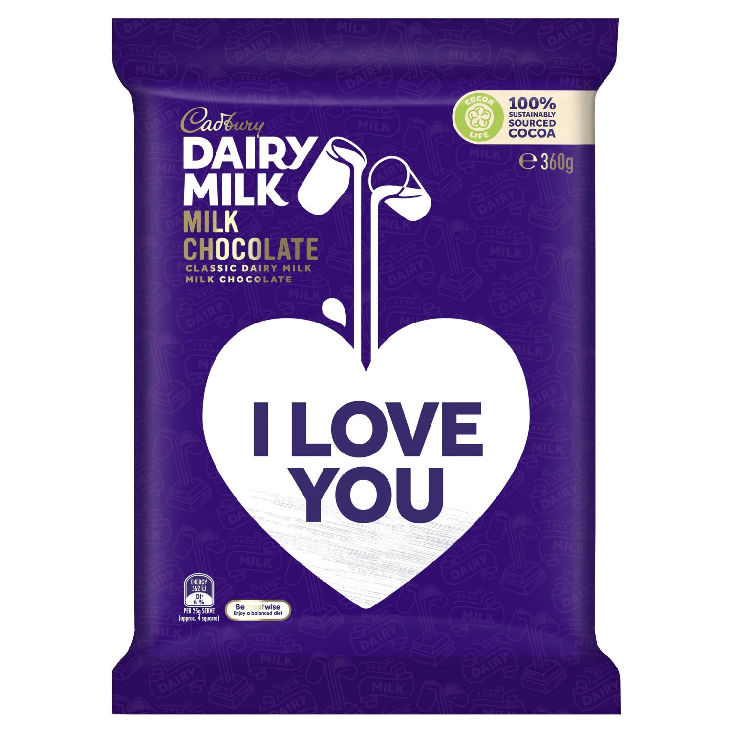 Cadbury Dairy Milk Chocolate Block, 350 Gram