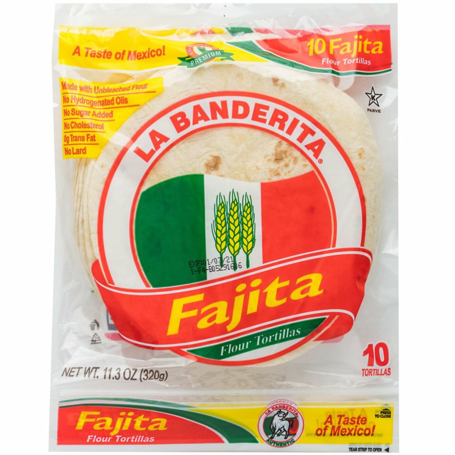 La Banderita Fajita Flour Tortillas