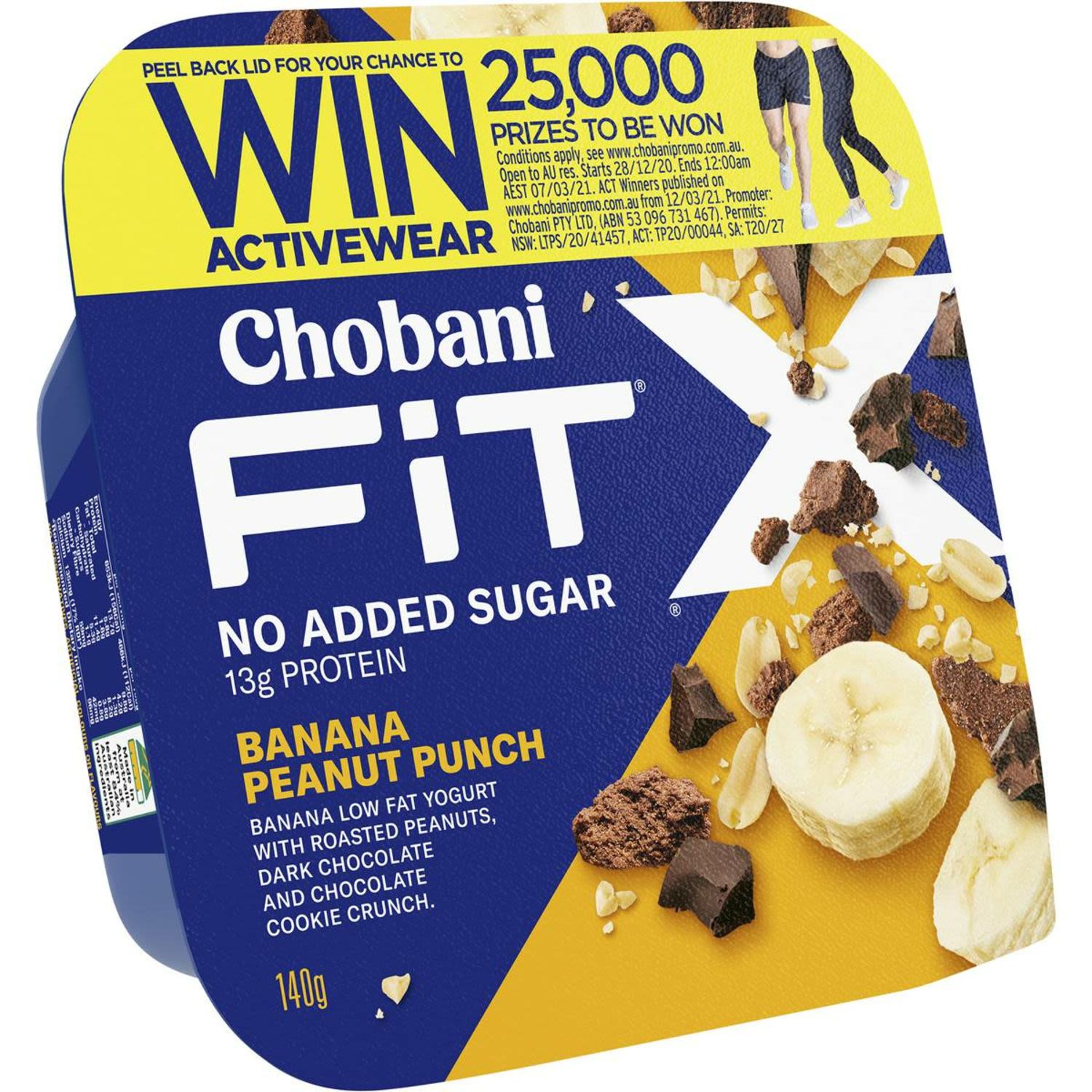 Chobani Fit X Banana Peanut Punch, 140 Gram