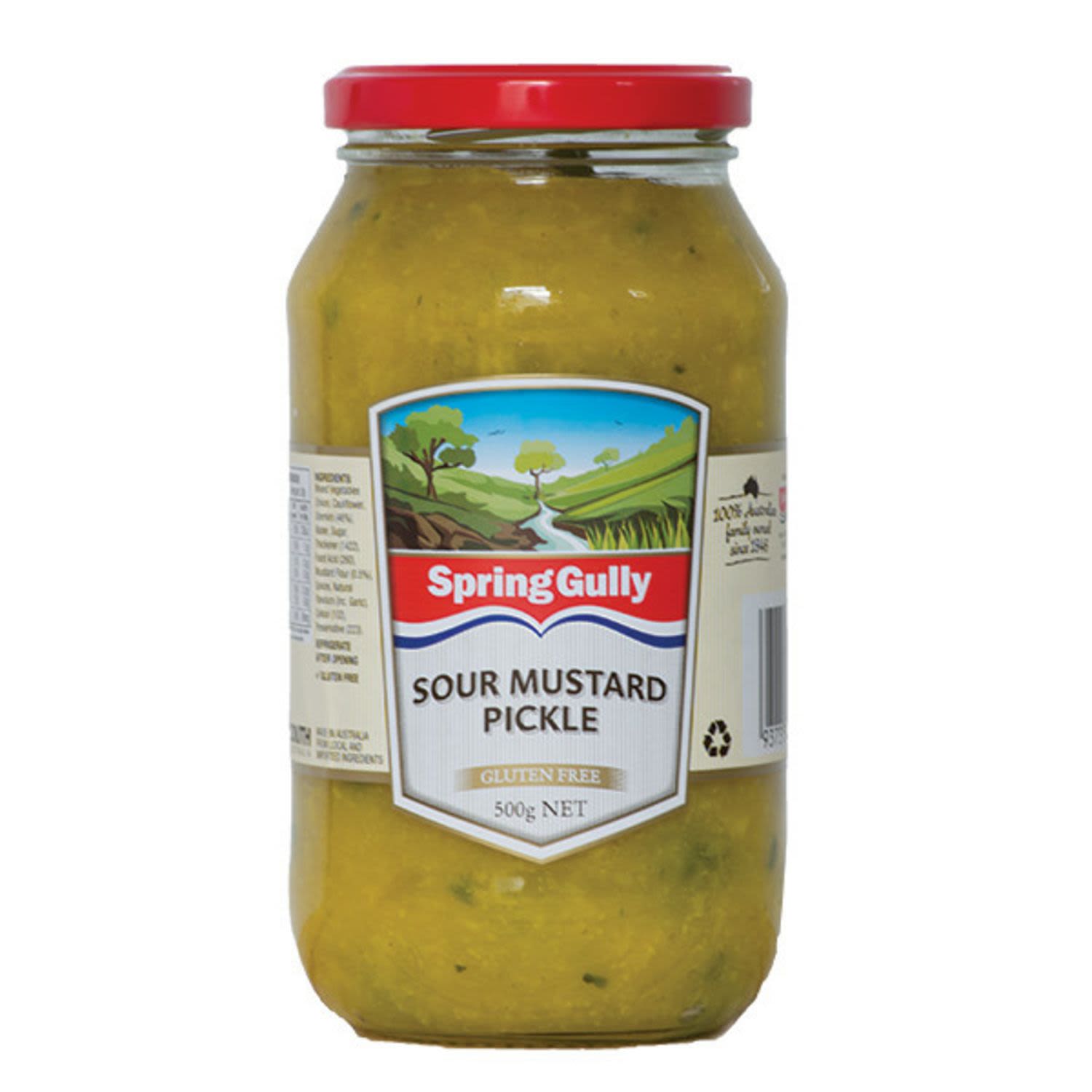 Spring Gully Sour Mustard Pickle, 500 Gram