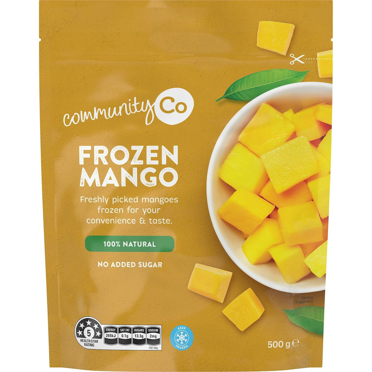 Community Co Frozen Mango, 500 Gram