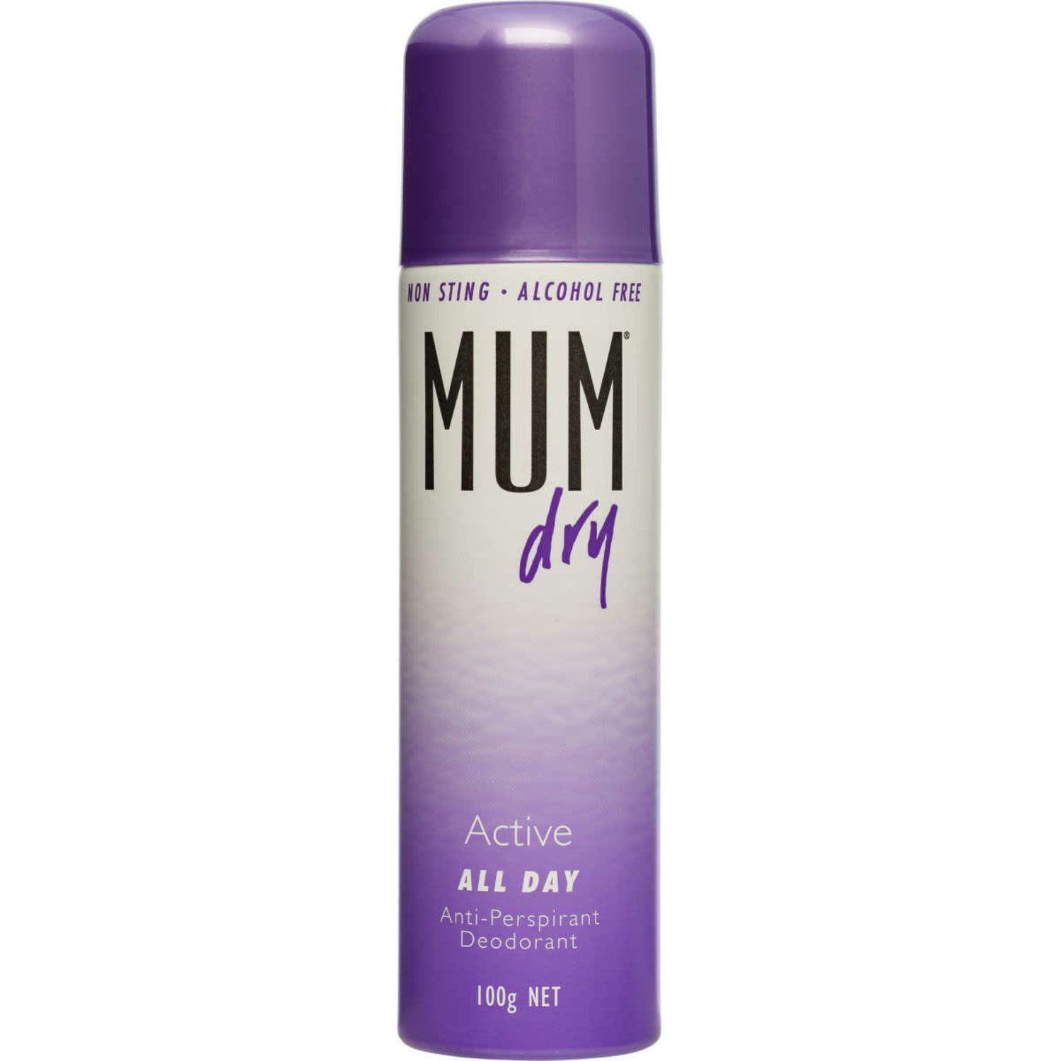 Mum Dry Active All Day Antiperspirant Deodorant, 100 Gram