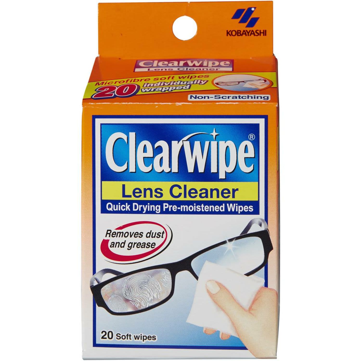 Clearwipe Lens Cleaner, 20 Each