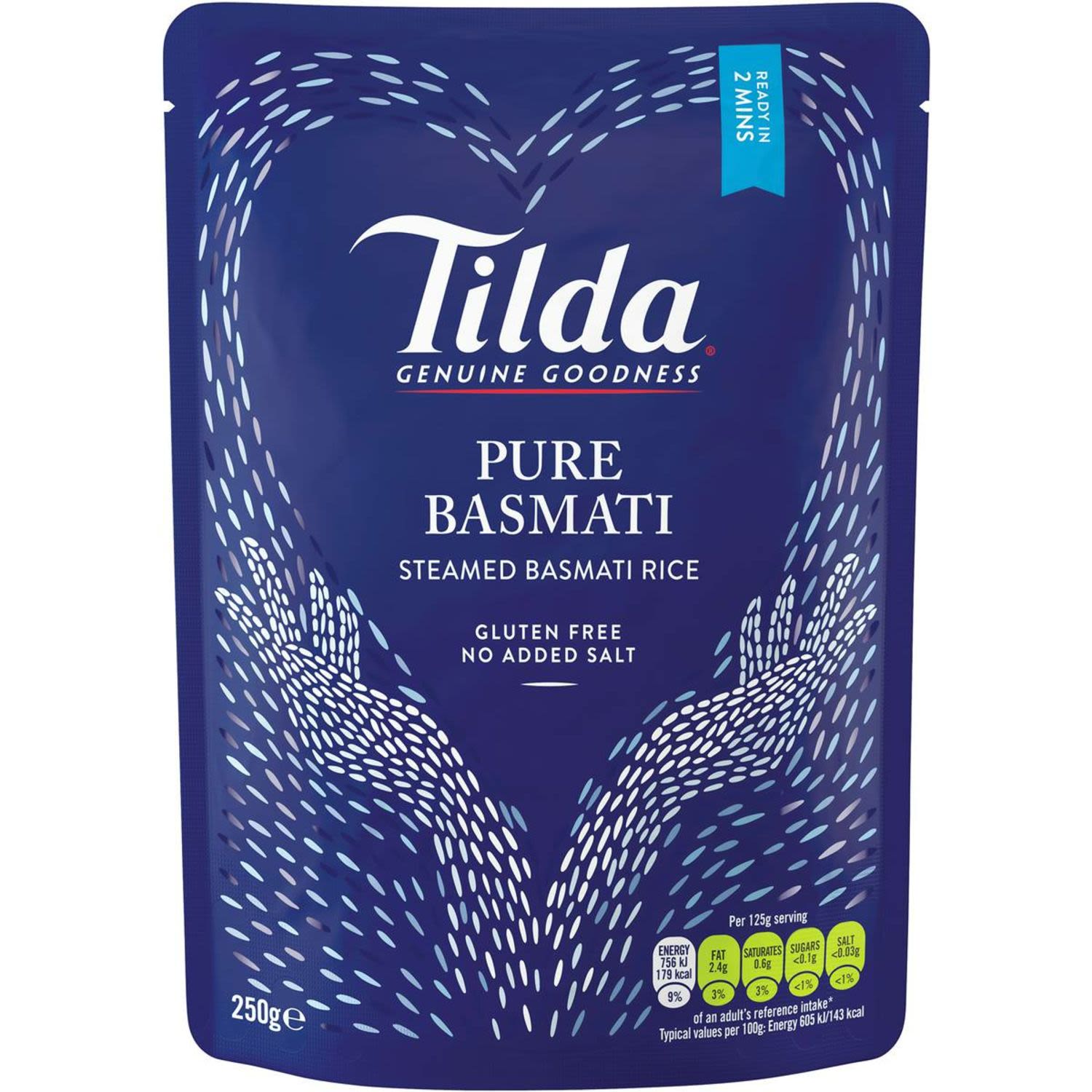 Tilda Microwave Steamed Pure Basmati Rice, 250 Gram