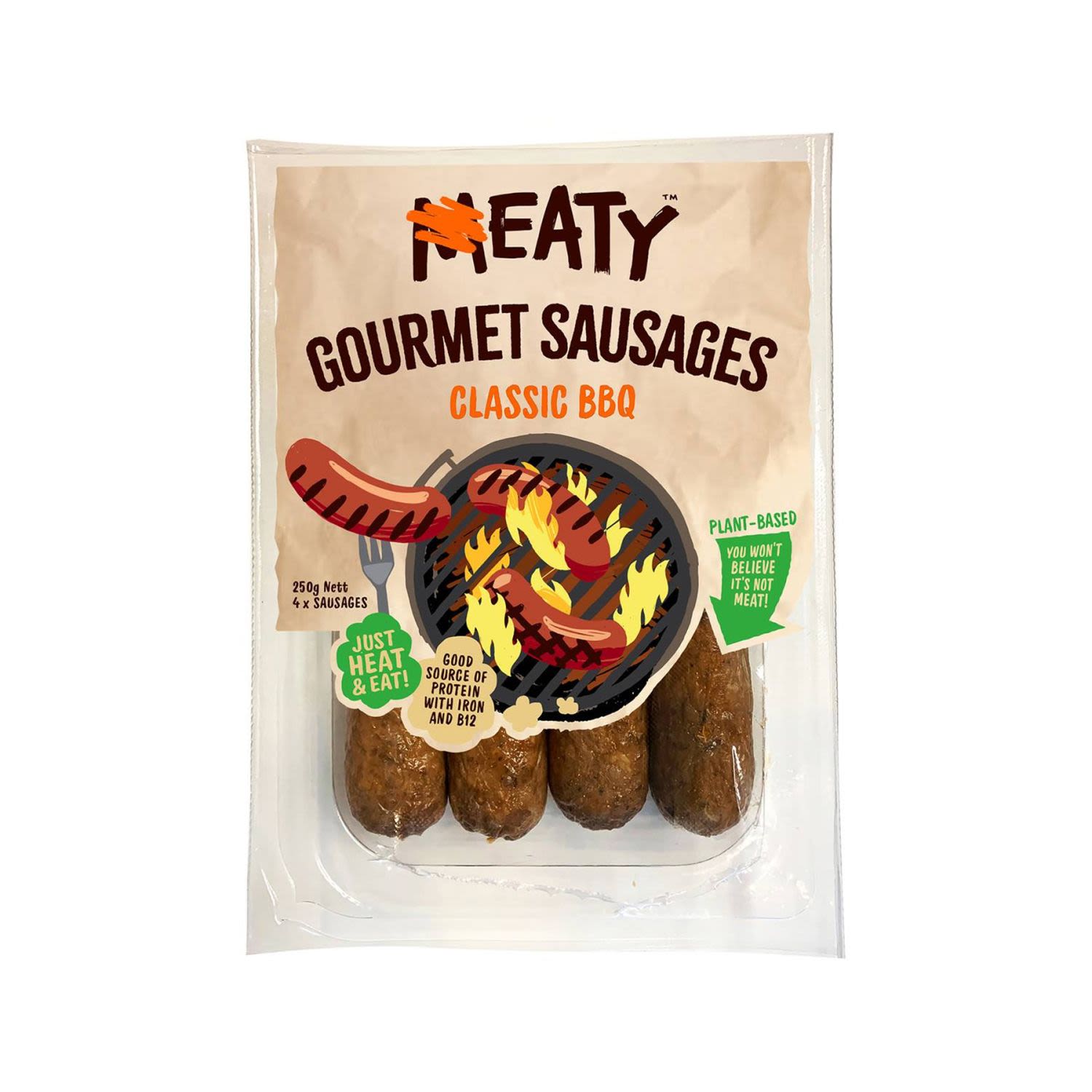 Eaty Classic Barbeque Sausages , 250 Gram