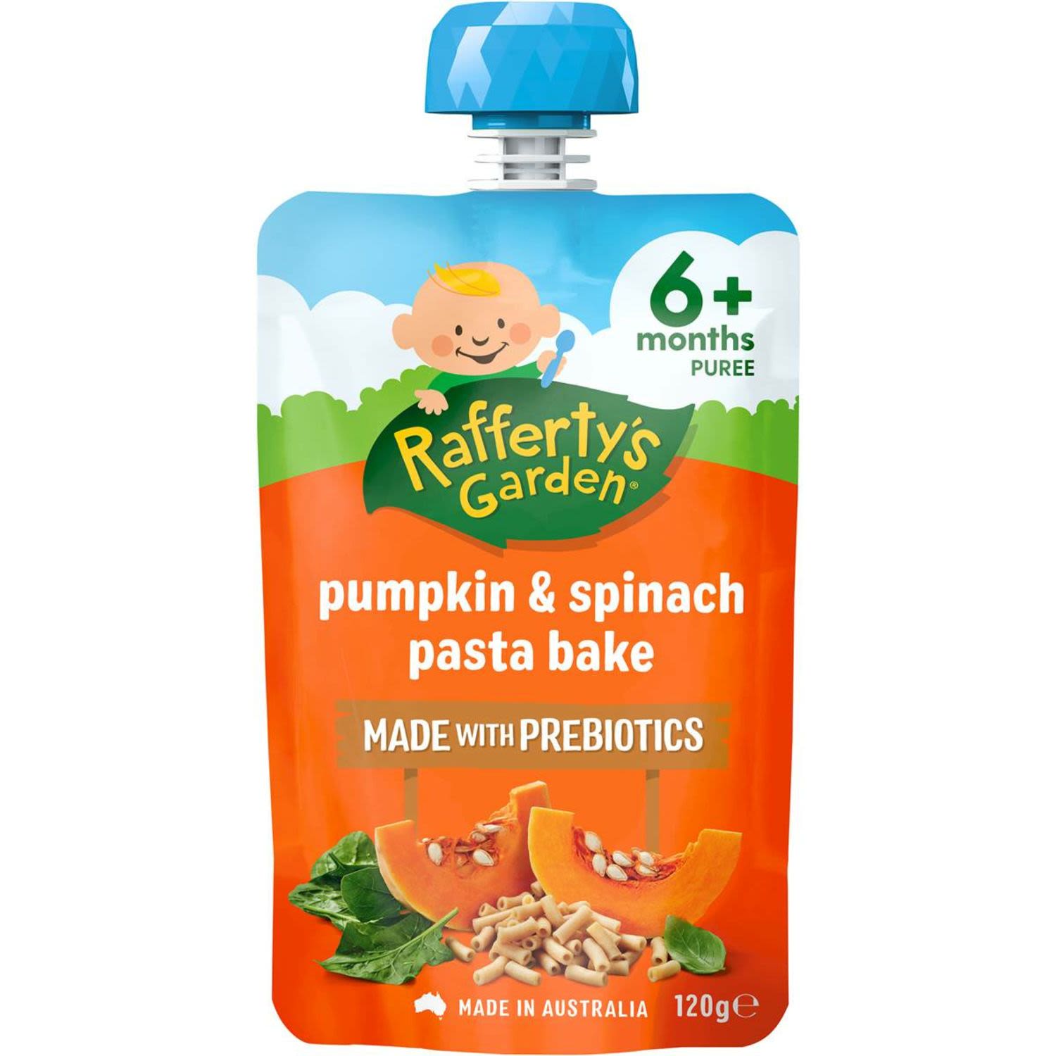 Rafferty's Garden Pumpkin & Spinach Pasta Bake 6+ Months, 120 Gram