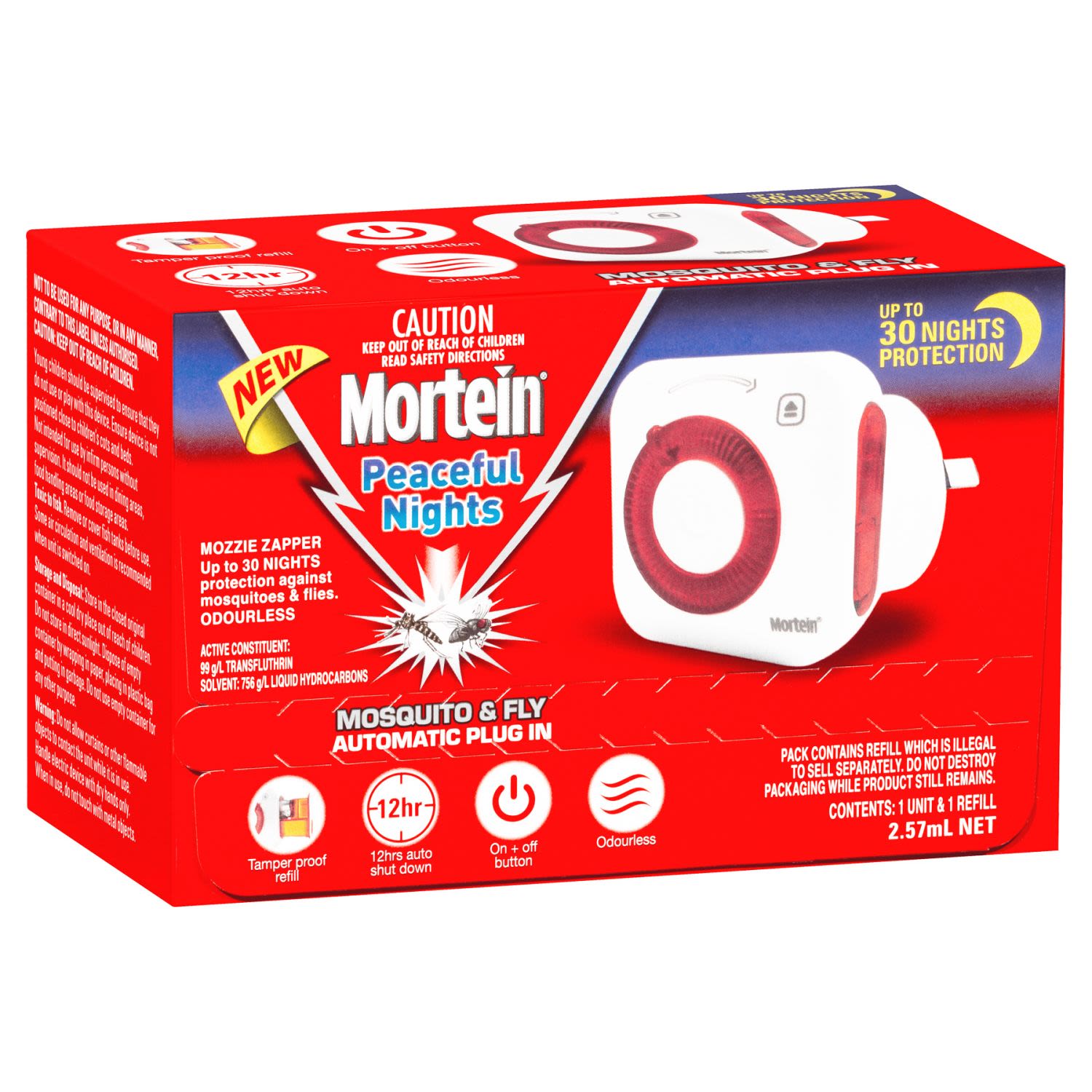 Mortein Mosquito & Fly Control Odourless, 2.75 Millilitre