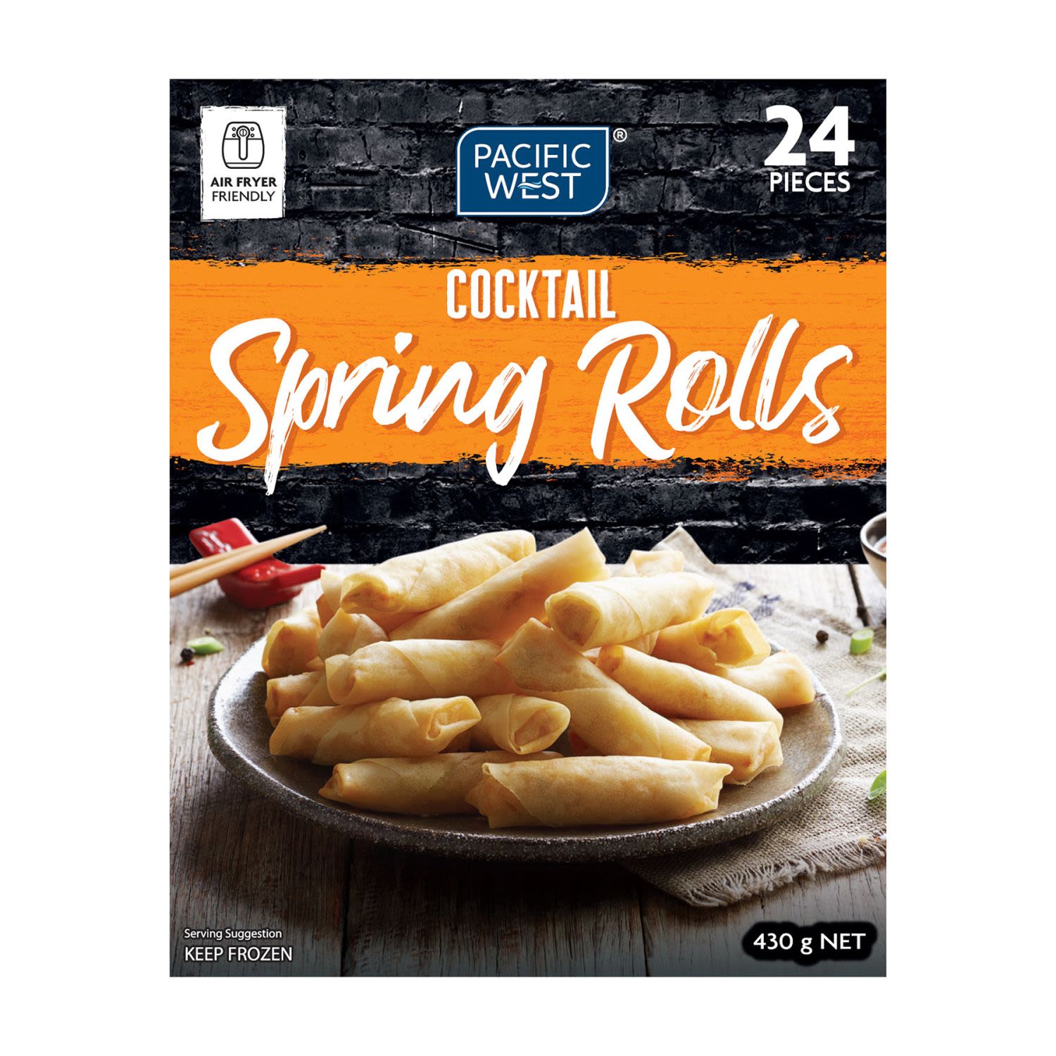 Pacific West Cocktail Spring Rolls, 430 Gram