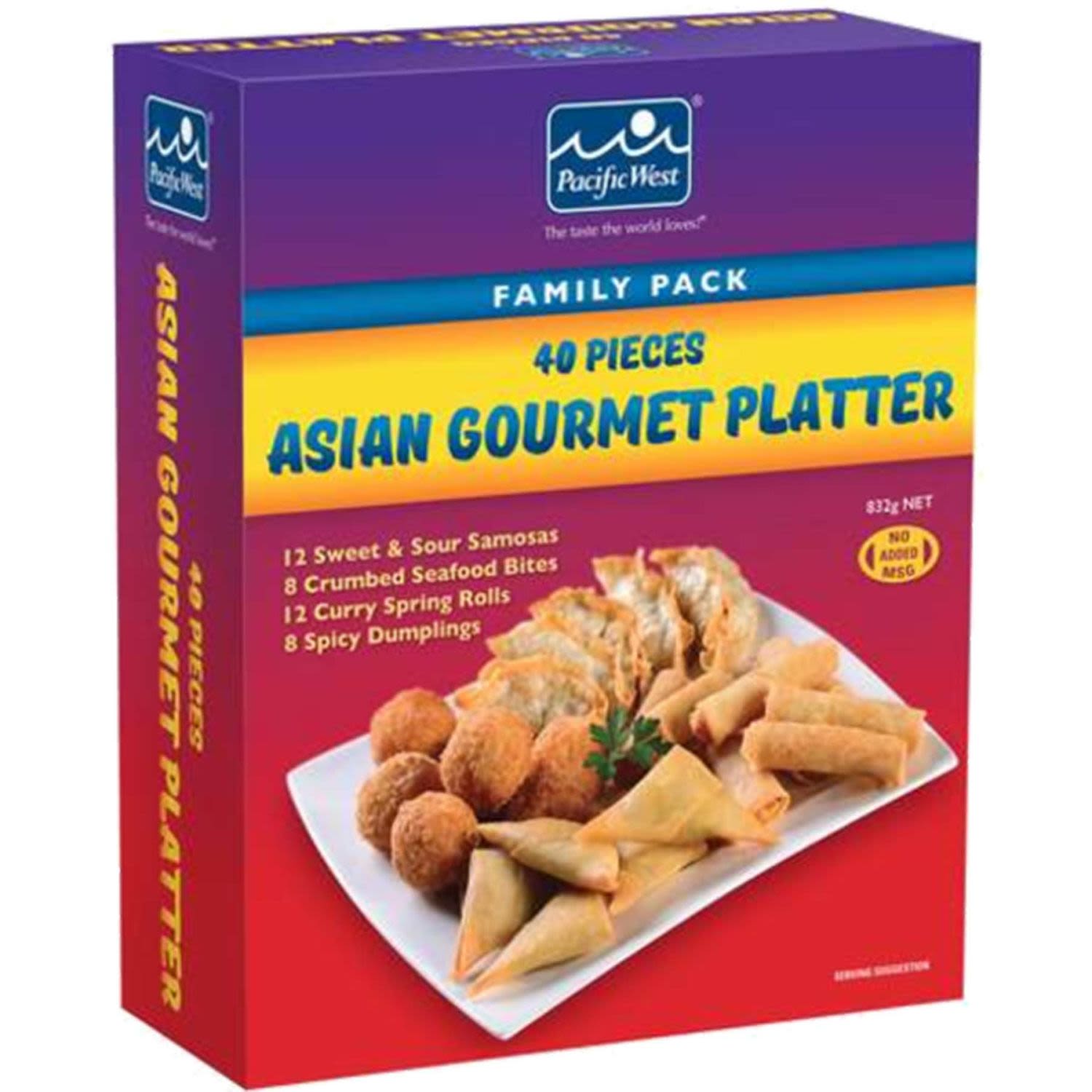 Pacific West Mega Value Asian Gourmet Platter, 832 Gram
