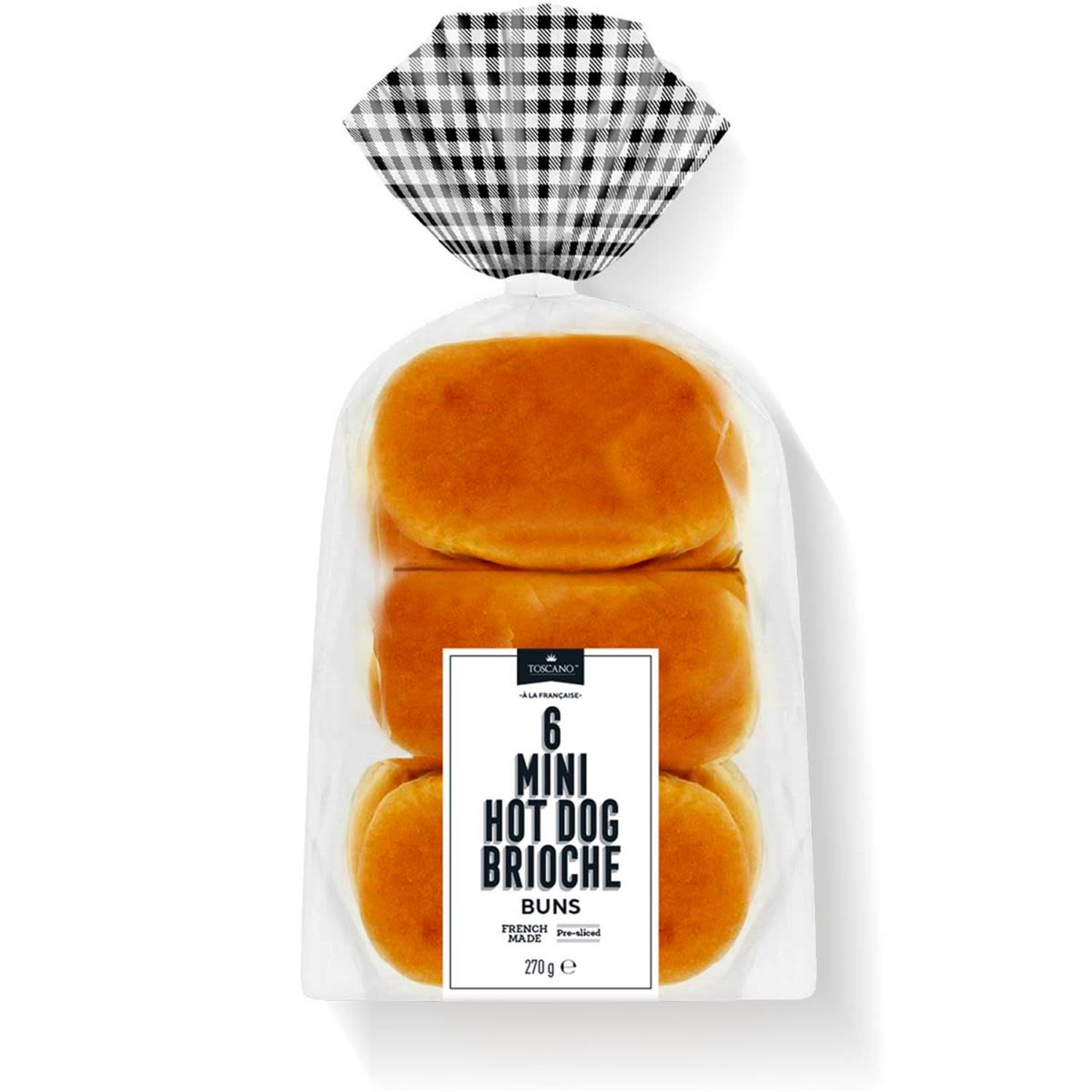 Toscano Brioche Mini Hot Dog Buns