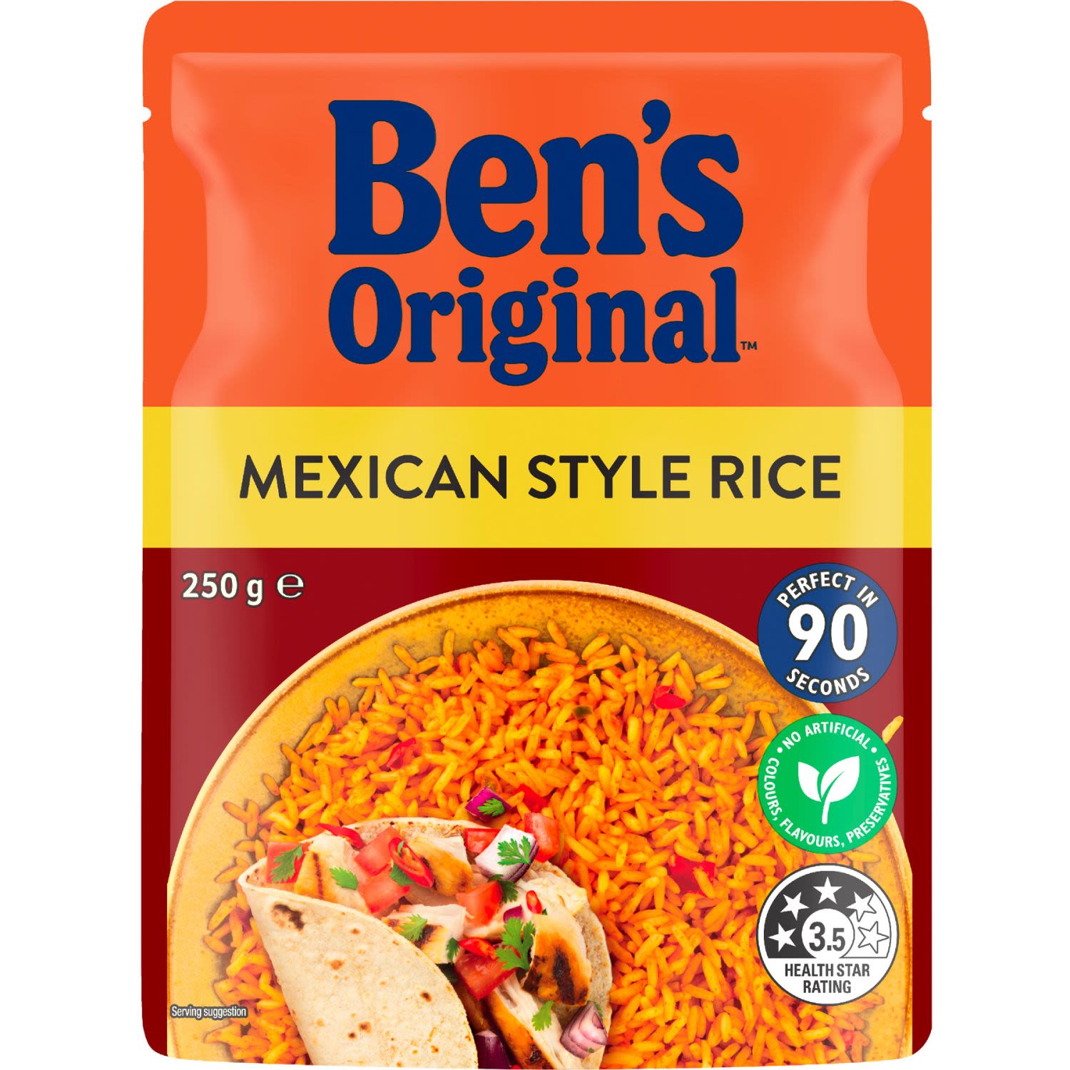 Ben's Original Mexican Style Microwave Rice Pouch, 250 Gram