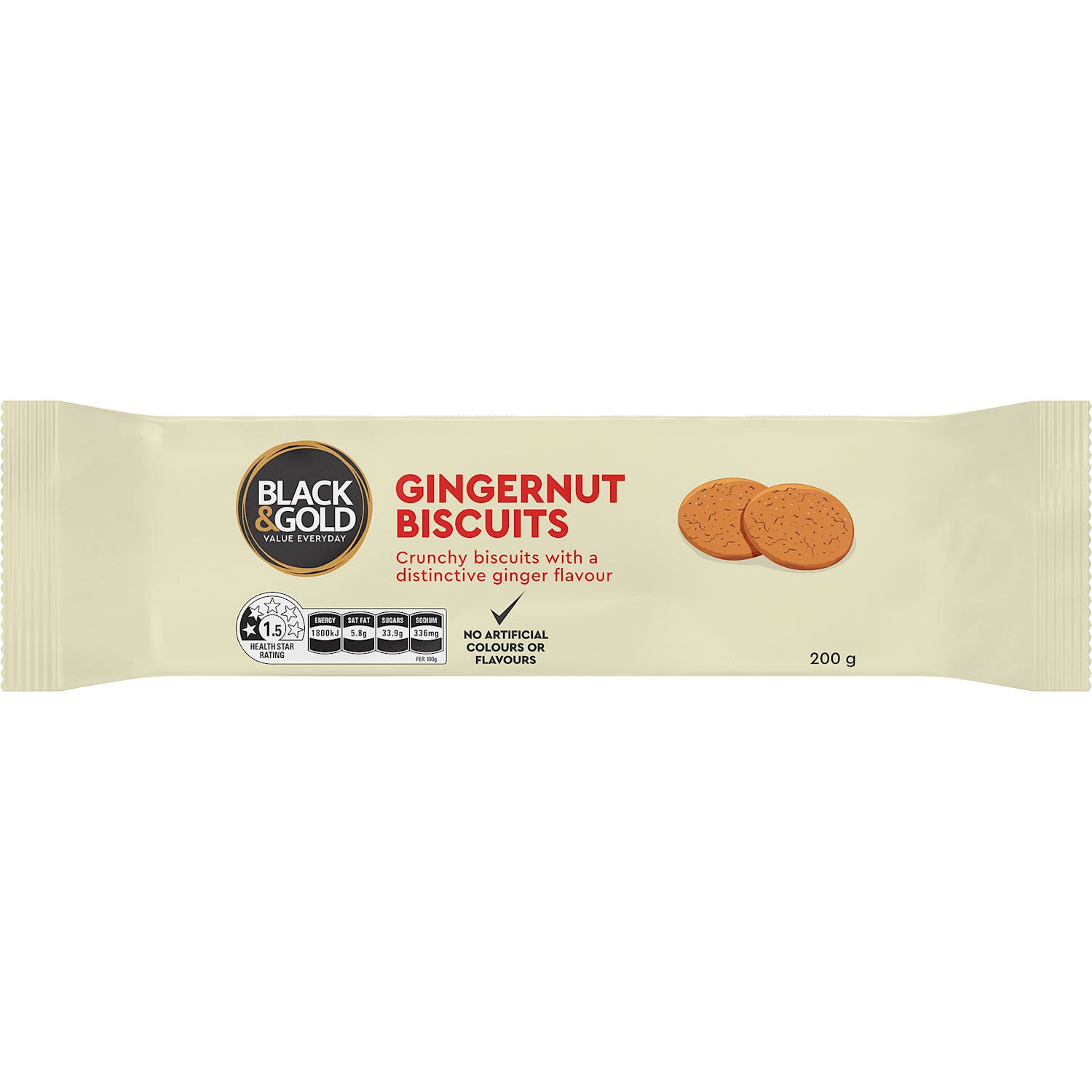 Black & Gold Ginger Nuts