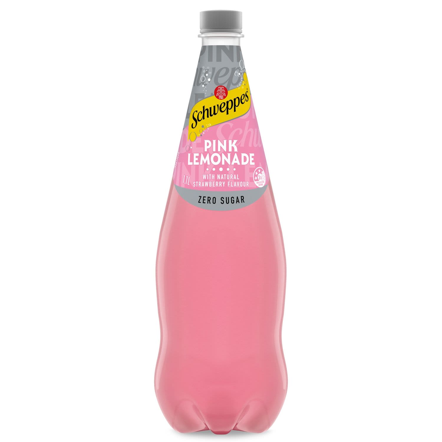 Schweppes Traditional Zero Sugar Pink Lemonade With Natural Strawberry Flavour