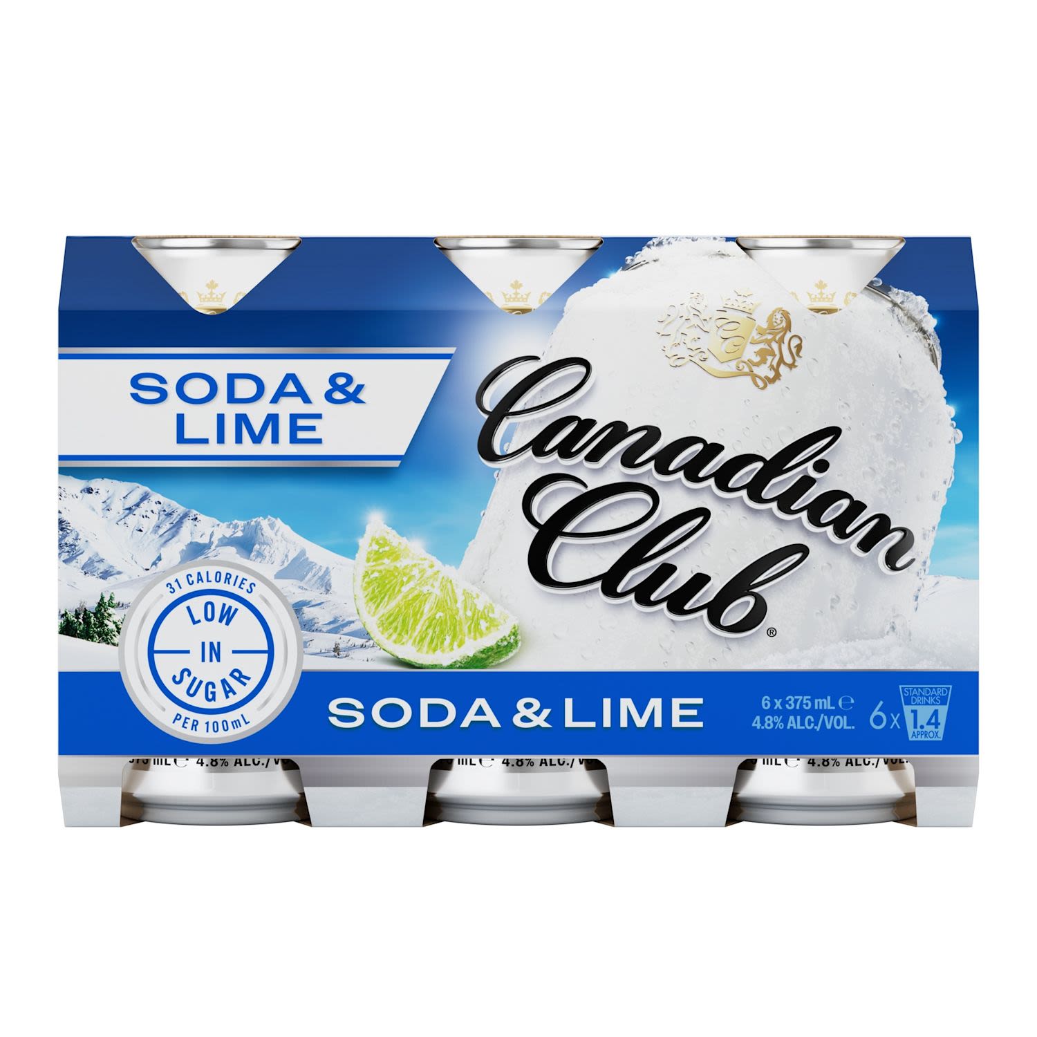 Canadian Club Soda & Lime 4.8%