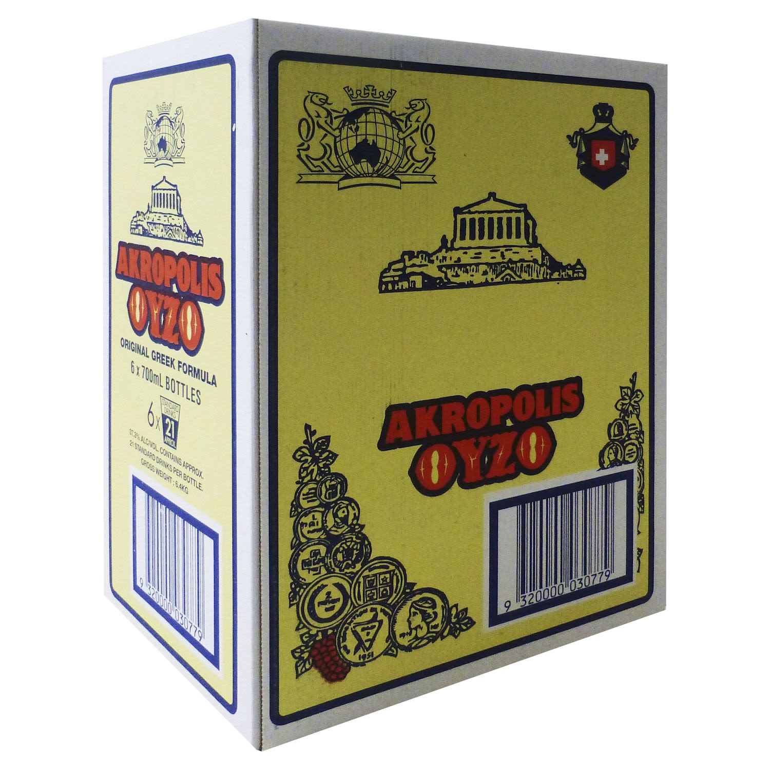 Akropolis Oyzo Carton 37.3% Bottles