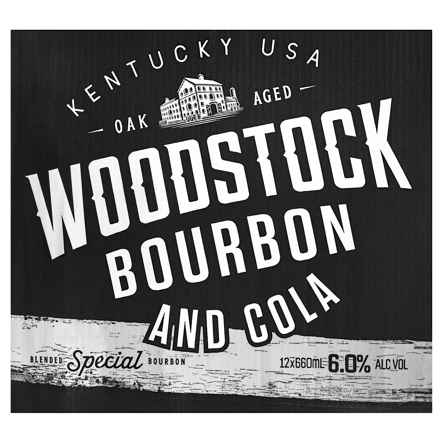 Woodstock Bourbon & Cola 6.0% 660ml Bottle