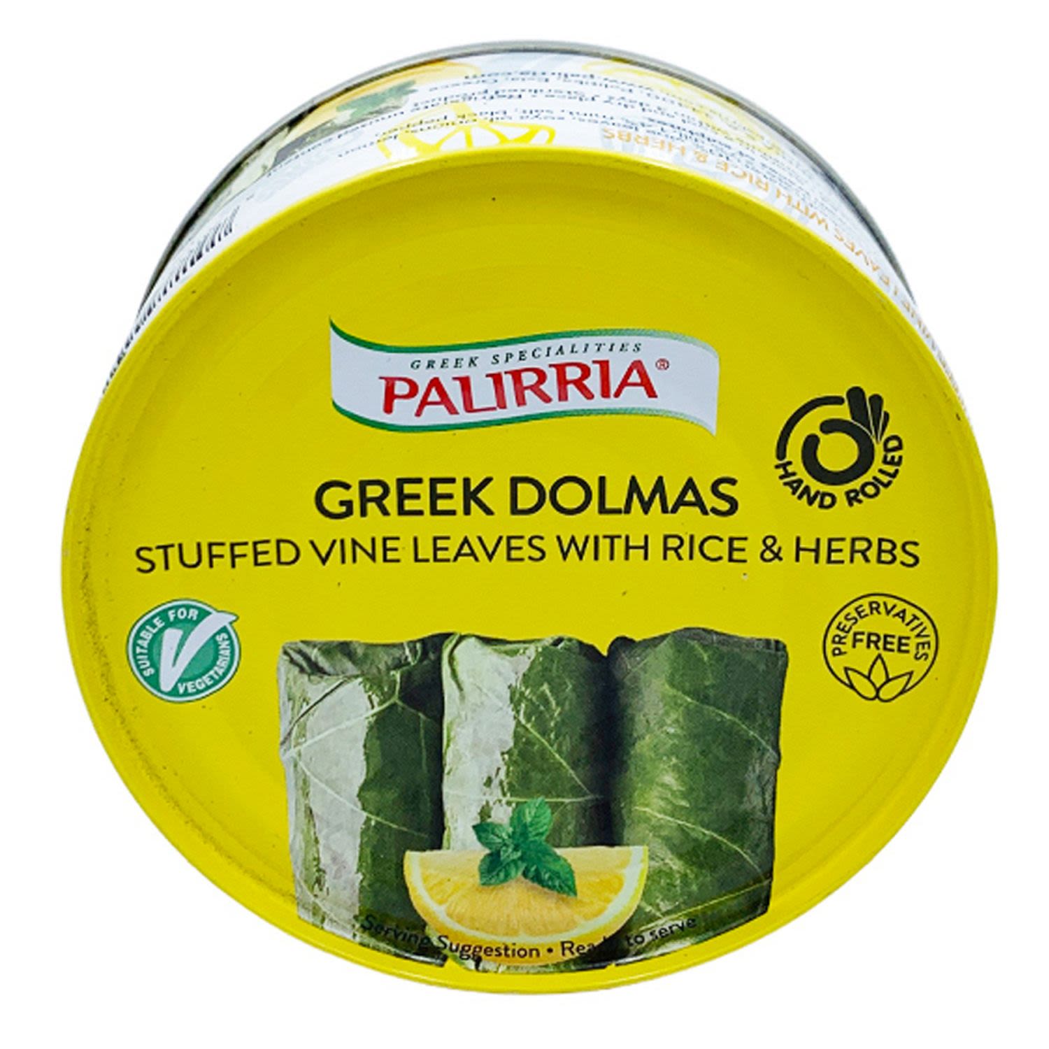 Palirria Stuffed Vine Leaves with Rice