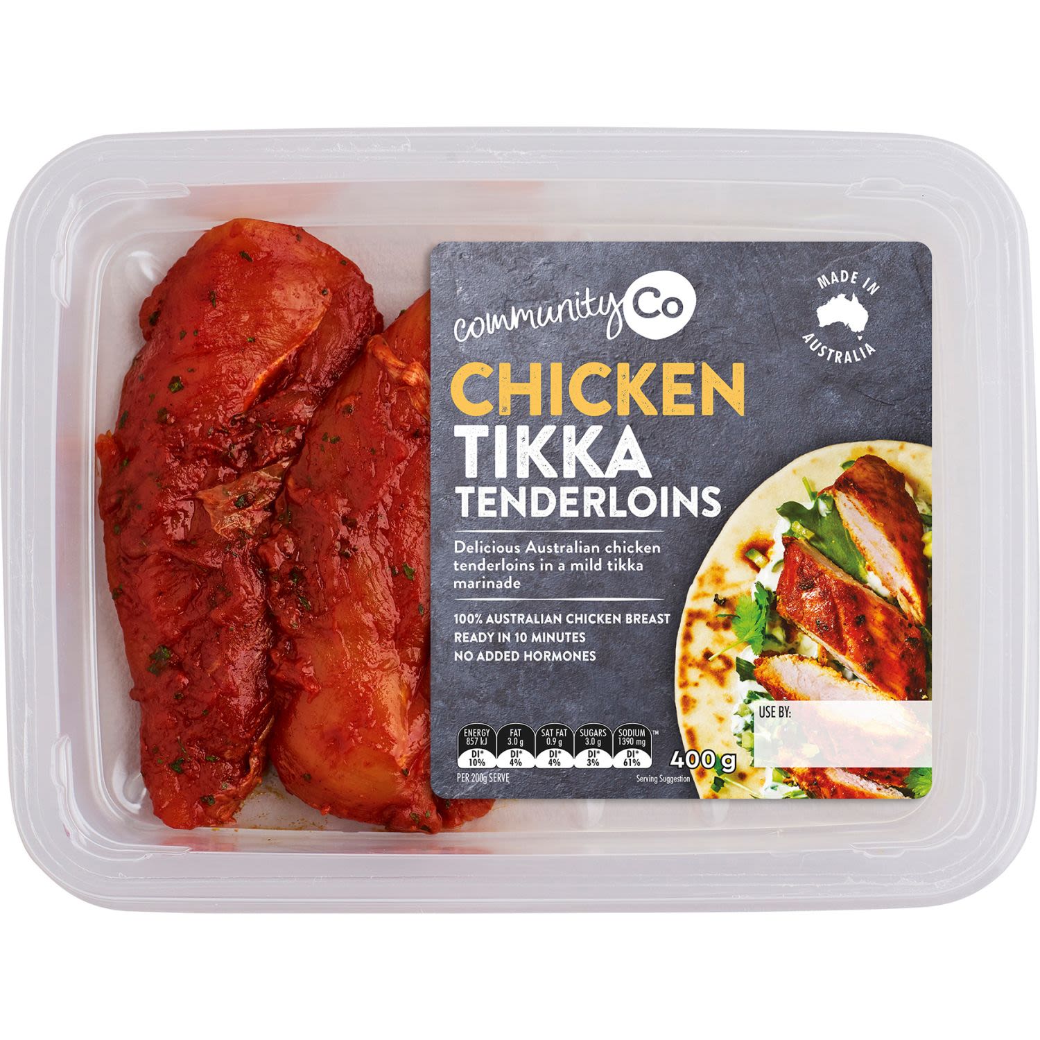 Community Co Chicken Tikka Tenderloins, 400 Gram