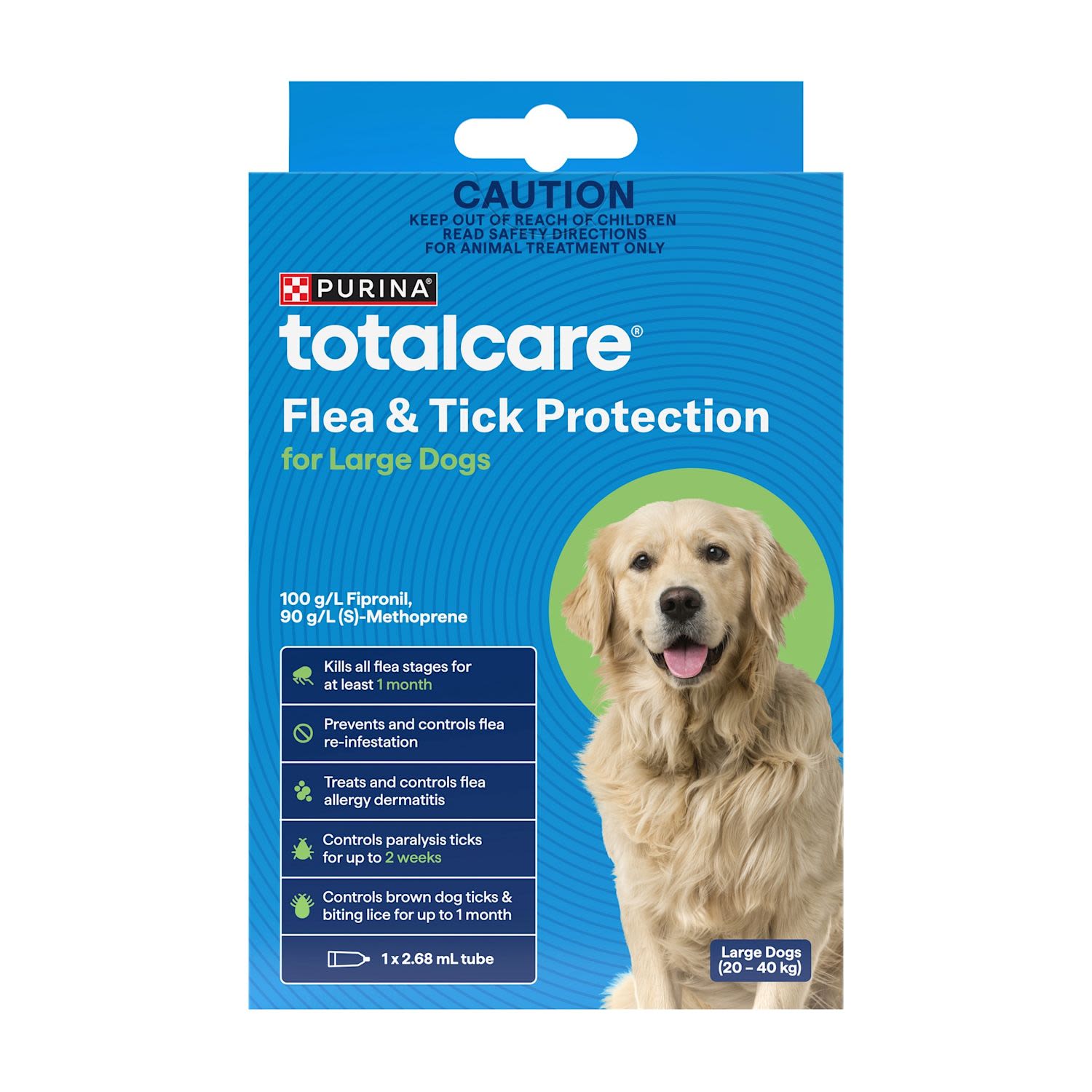 Purina Total Care Flea Treatment Flea Tick Control Plus Large Dog