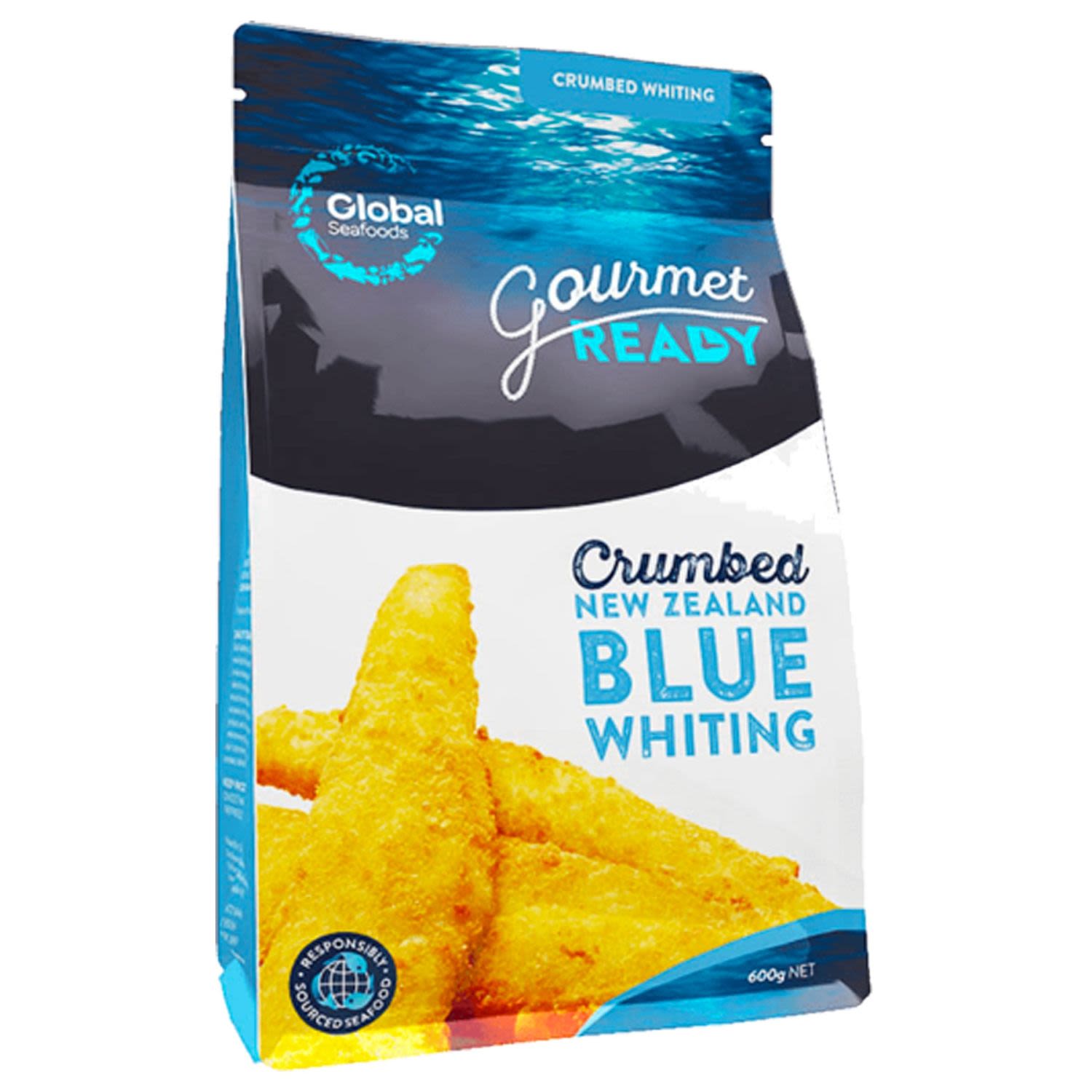 Global Seafoods Crumbed Whiting Fillets, 600 Gram