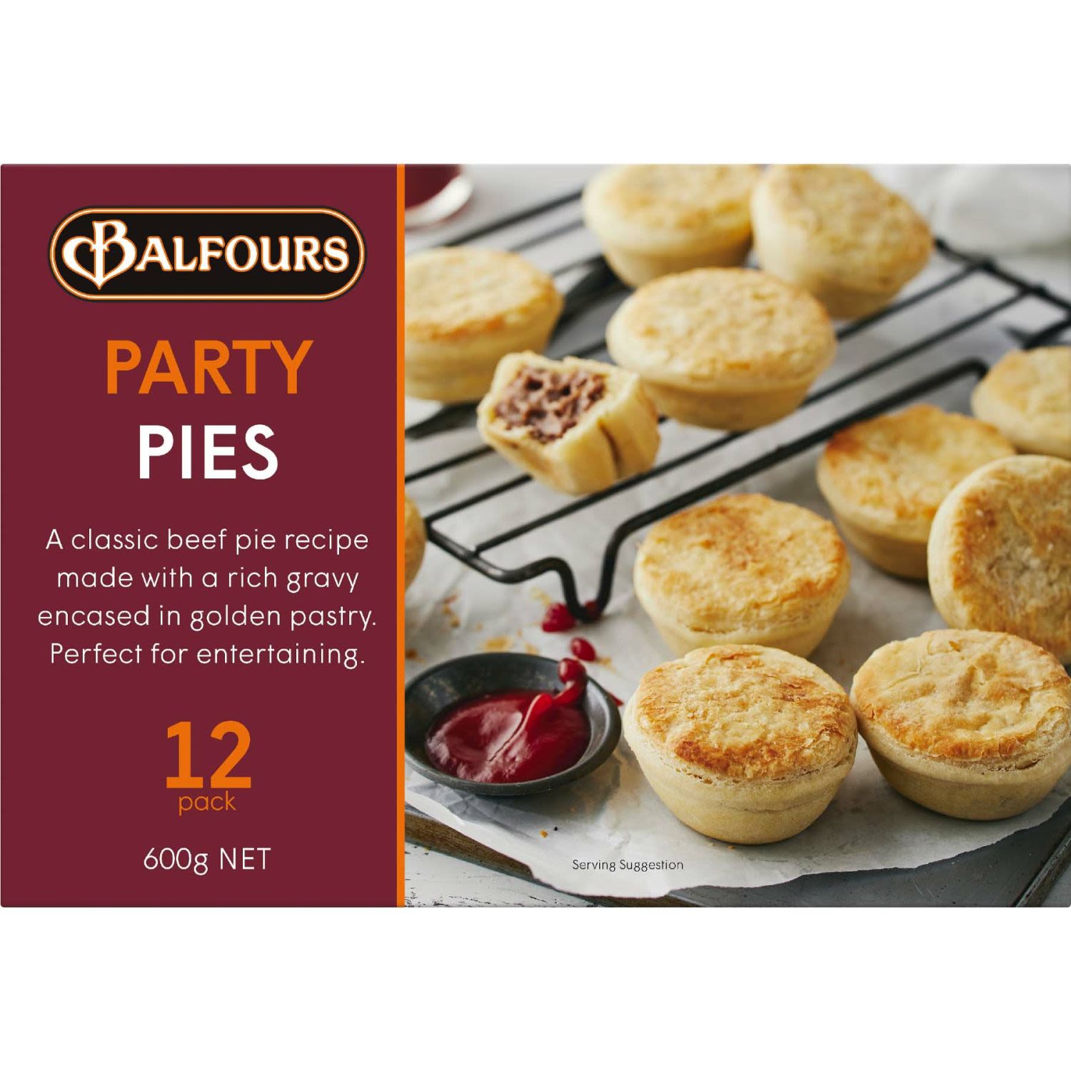 Balfours Pies Party, 12 Each