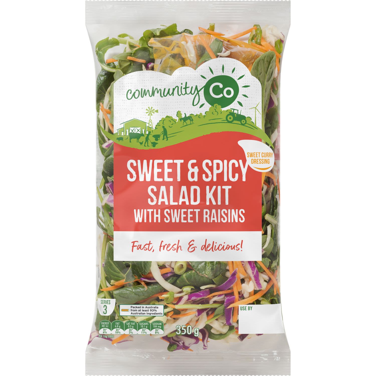 Community Co Sweet & Spicy Salad Kit , 350 Gram