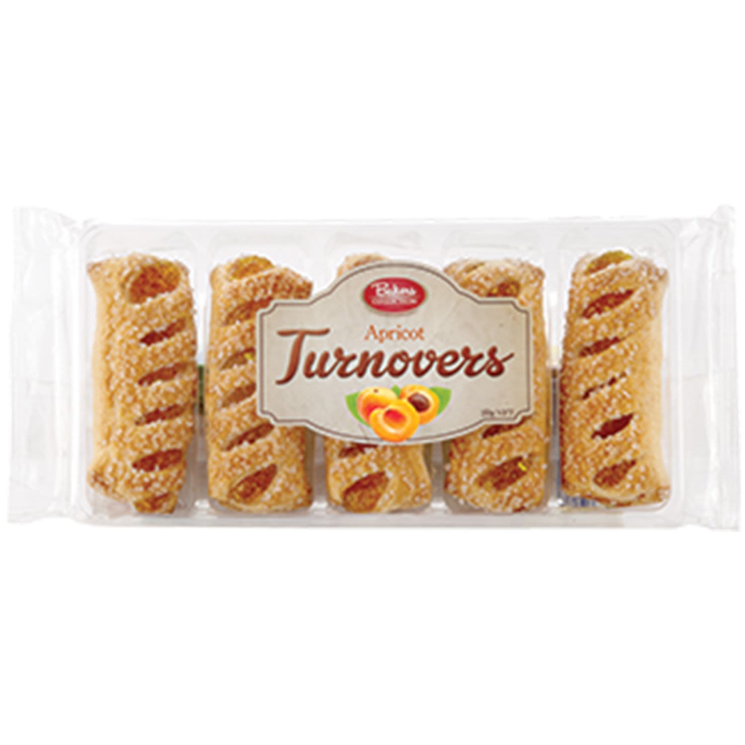 Bakers Collection Apricot Turnovers, 150 Gram