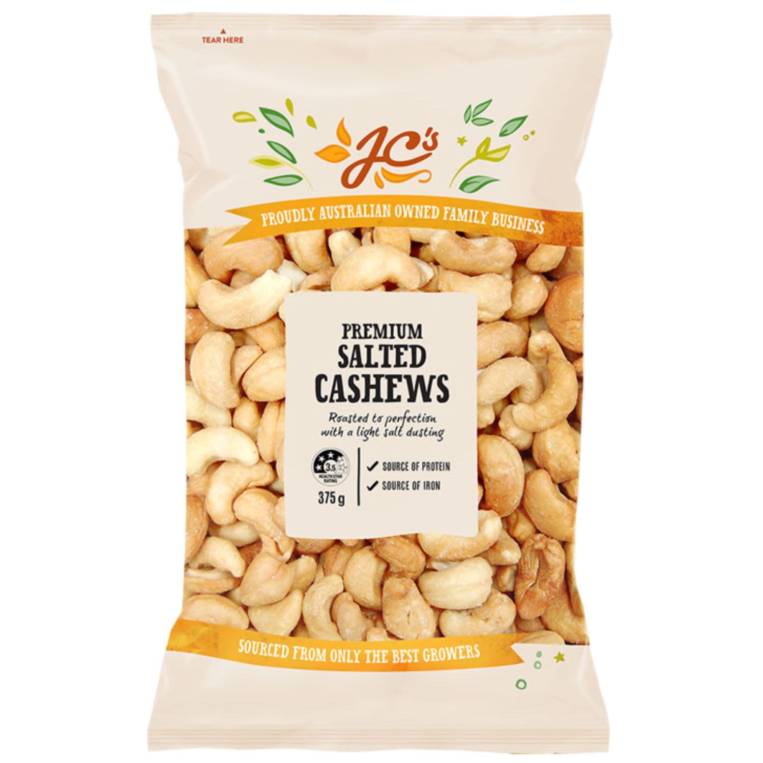 JC's Premium Salted Cashews