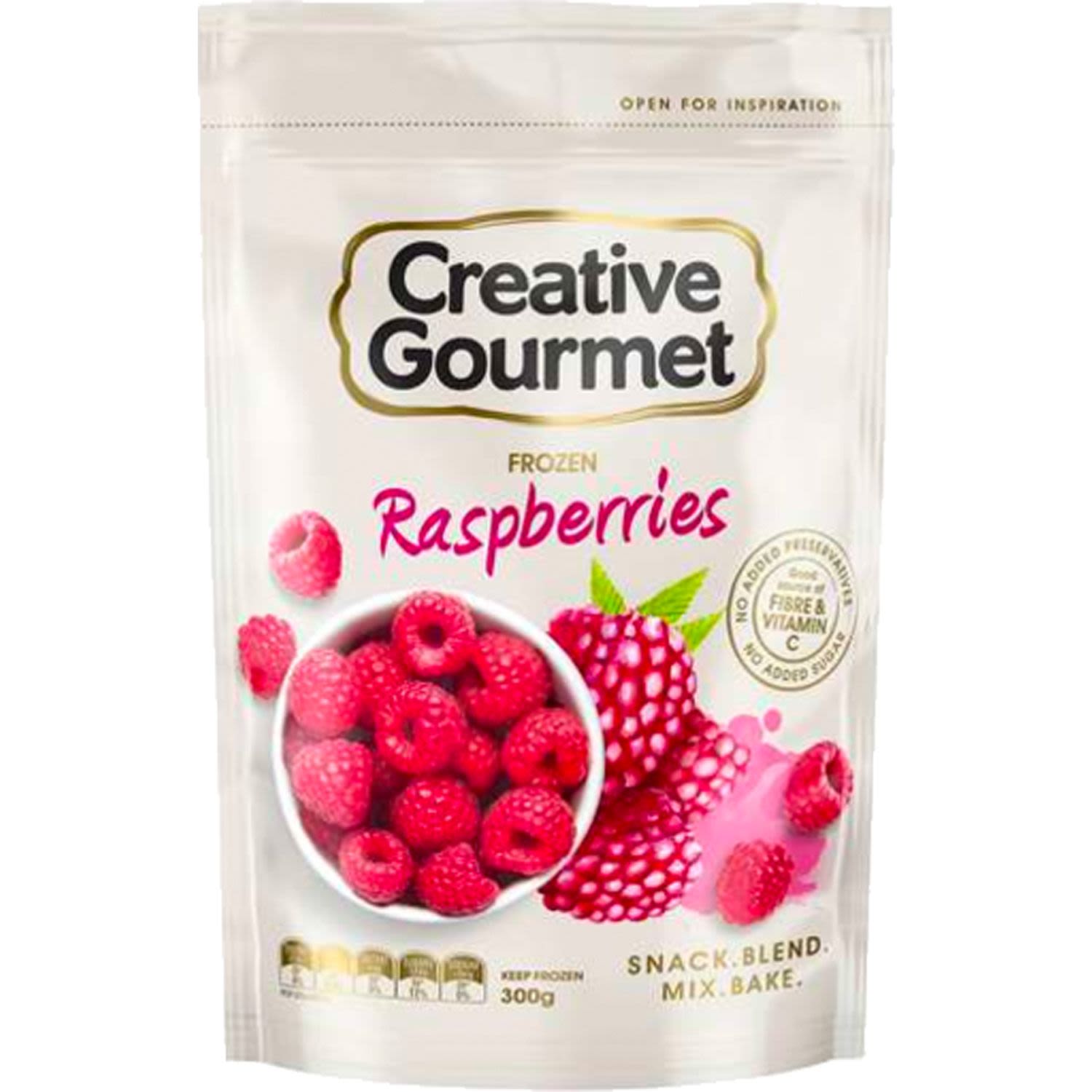 Creative Gourmet Raspberries, 300 Gram