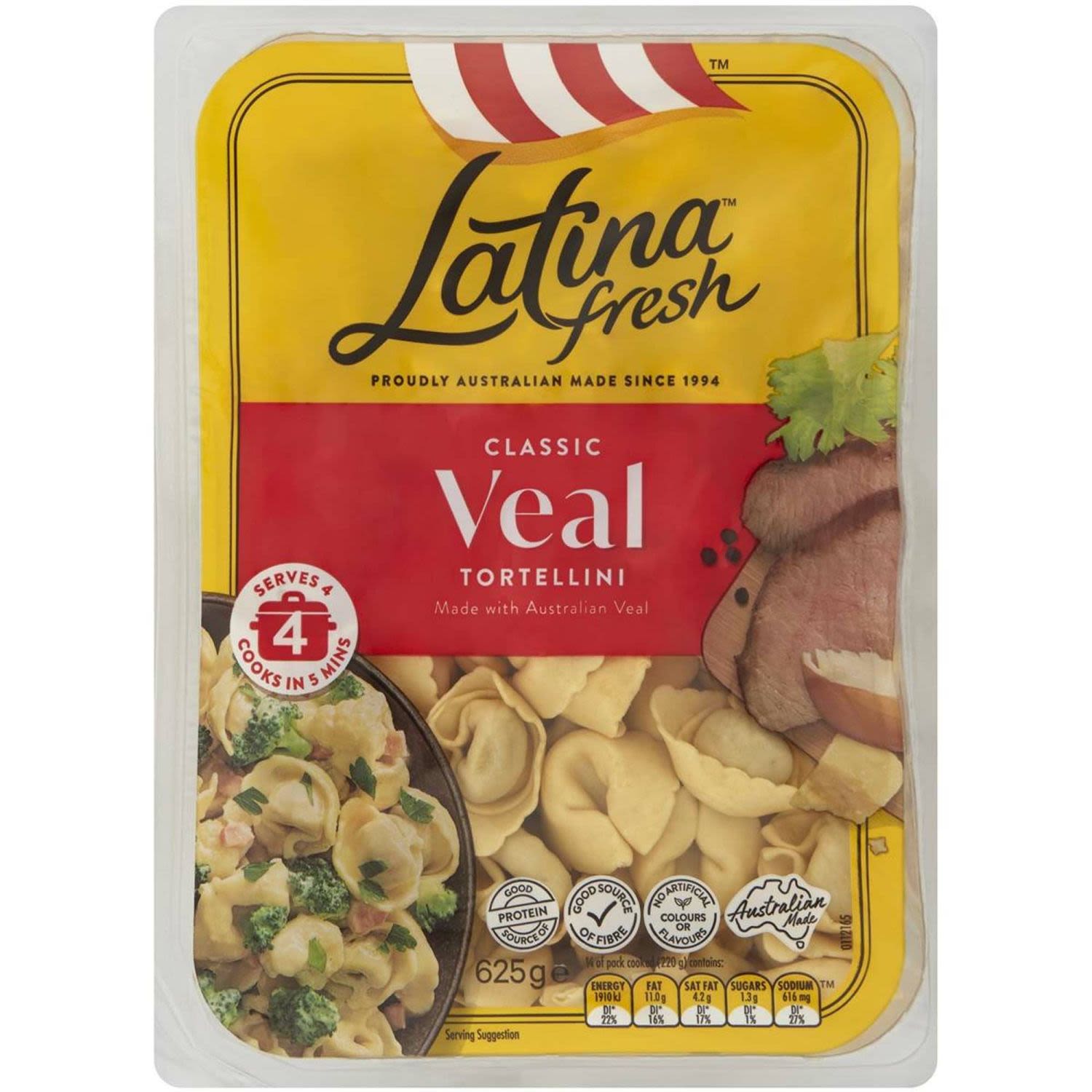 Latina Fresh Veal Tortellini, 625 Gram
