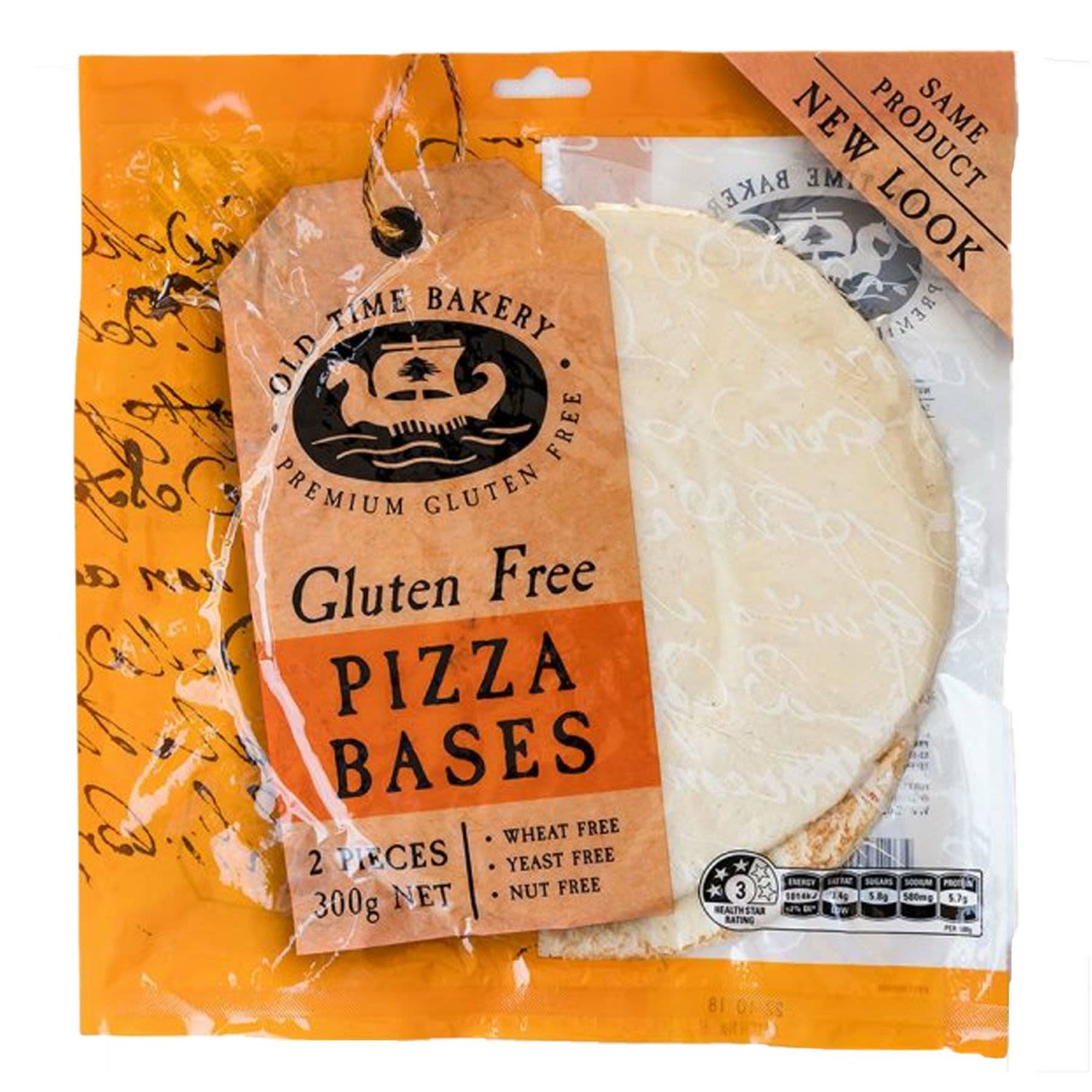 Old Time Bakery Pizza Bases Gluten Free, 2 Each