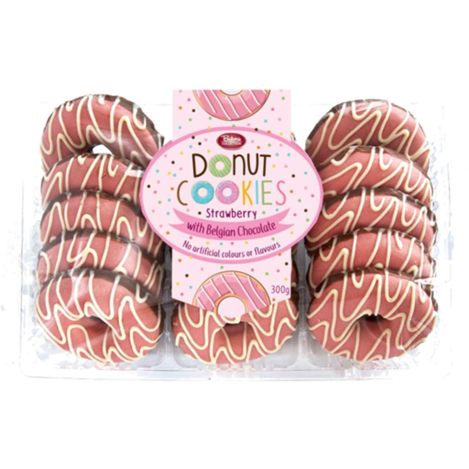  Bakers Collection Donut Cookies Strawberry, 300 Gram