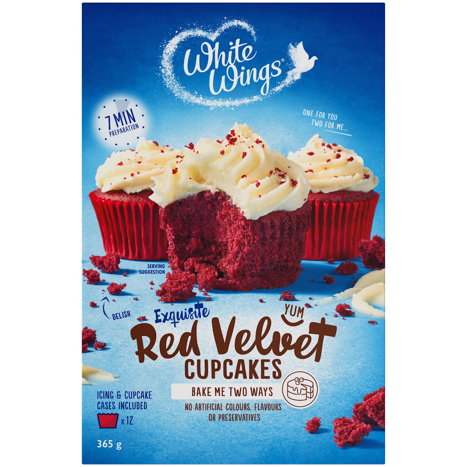 White Wings Cupcake Mix Red Velvet